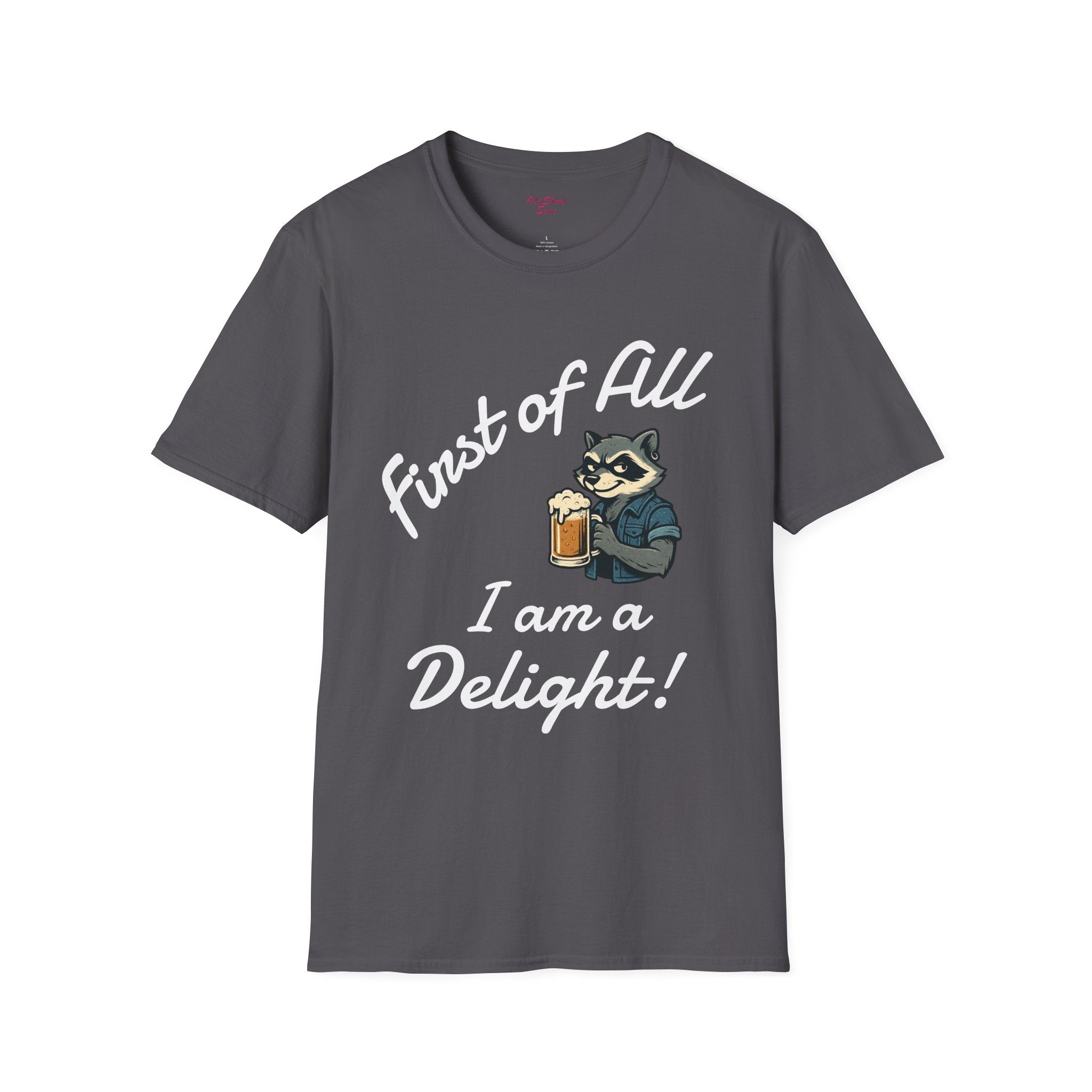 Raccoon Beer Lover T-Shirt, Cute Animal Graphic Tee, Unisex Apparel, Birthday Gift, Casual Wear, Nature Lover Shirt