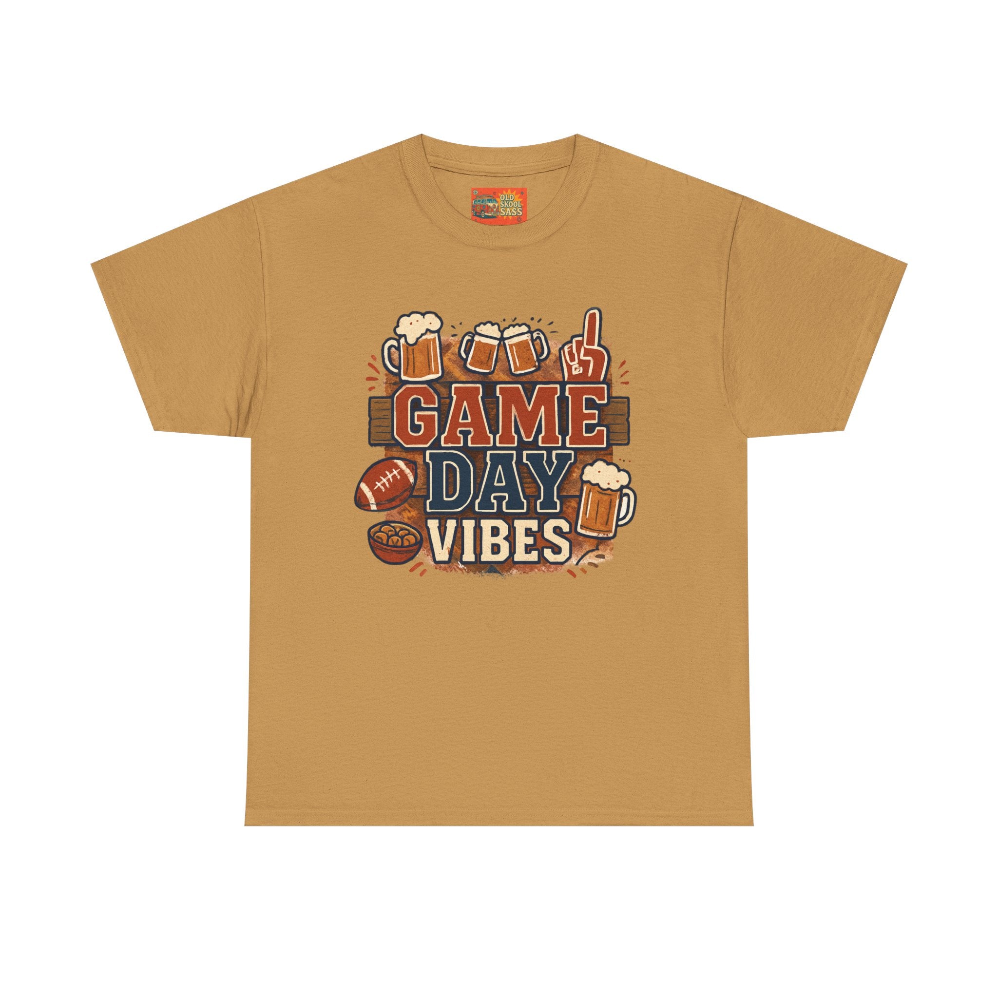 Game Day Vibes Unisex Cotton Tee, Sports T-Shirt, Casual Wear, Tailgating Gear, Game Watch Party Shirt, Gift for Sports Fans