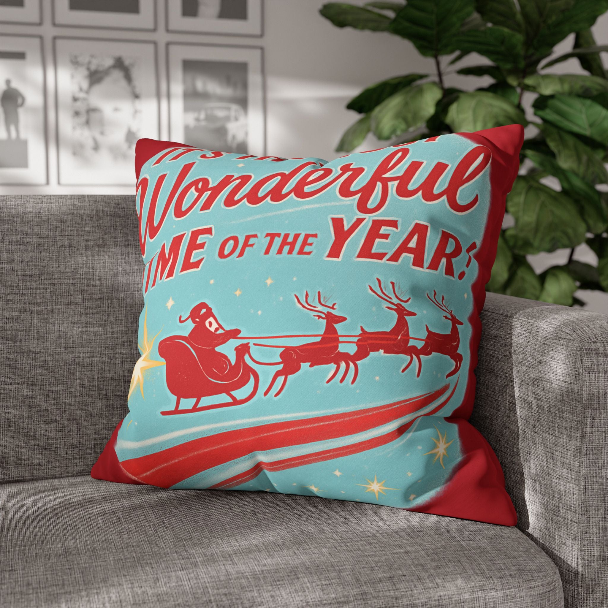 Festive Holiday Pillow