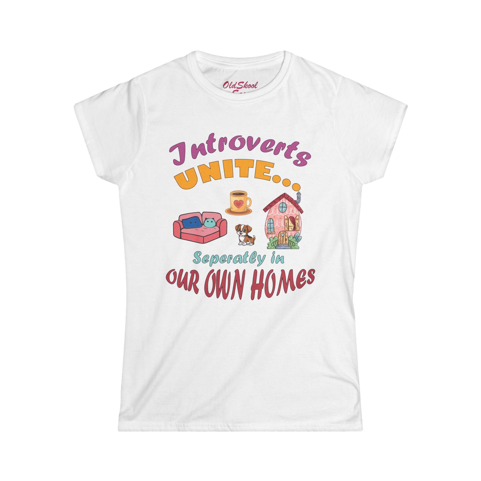 Introverts Unite Softstyle Tee, Funny Introvert Shirt, Perfect Gift for Introverts, Cozy Casual Wear, Homebody T-Shirt