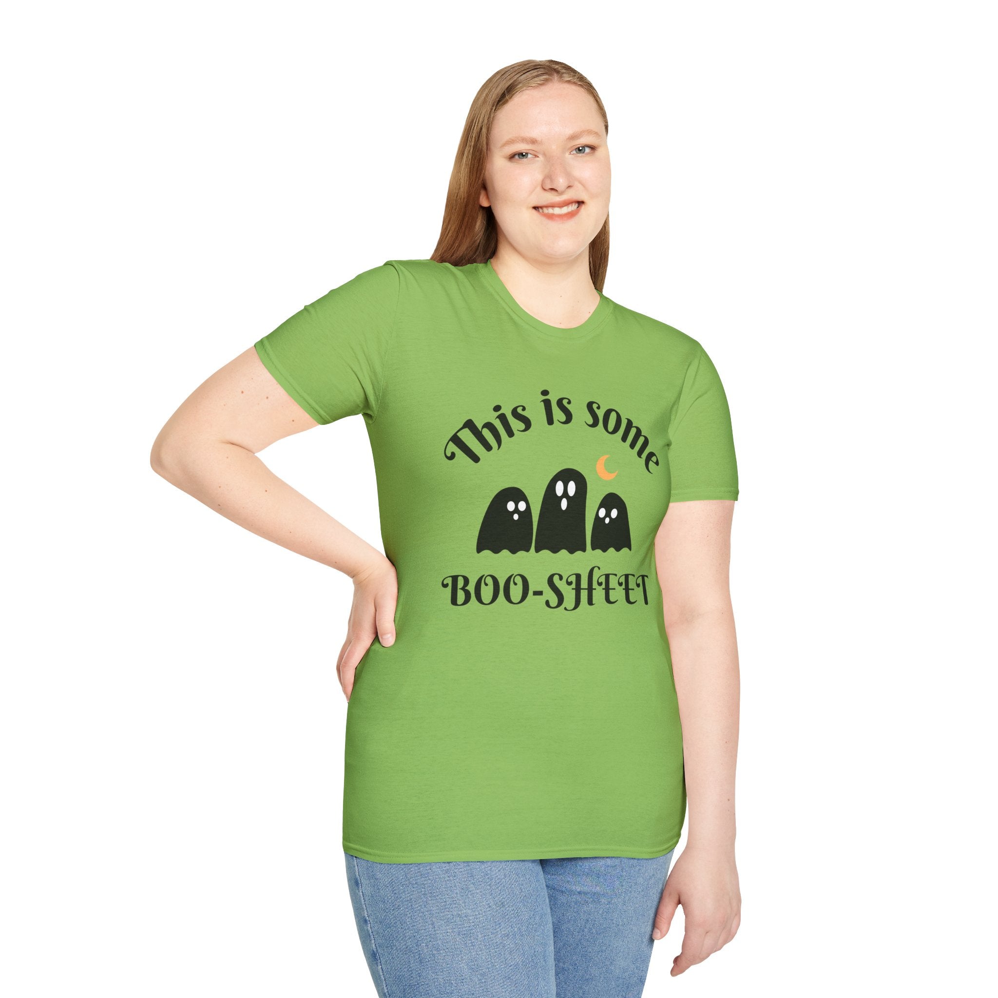 Unisex Halloween Graphic T-Shirt - This is Some Boo-Sheet, Funny Ghost Tee, Halloween Apparel, Fall Festival Shirt, Spooky Gift Idea