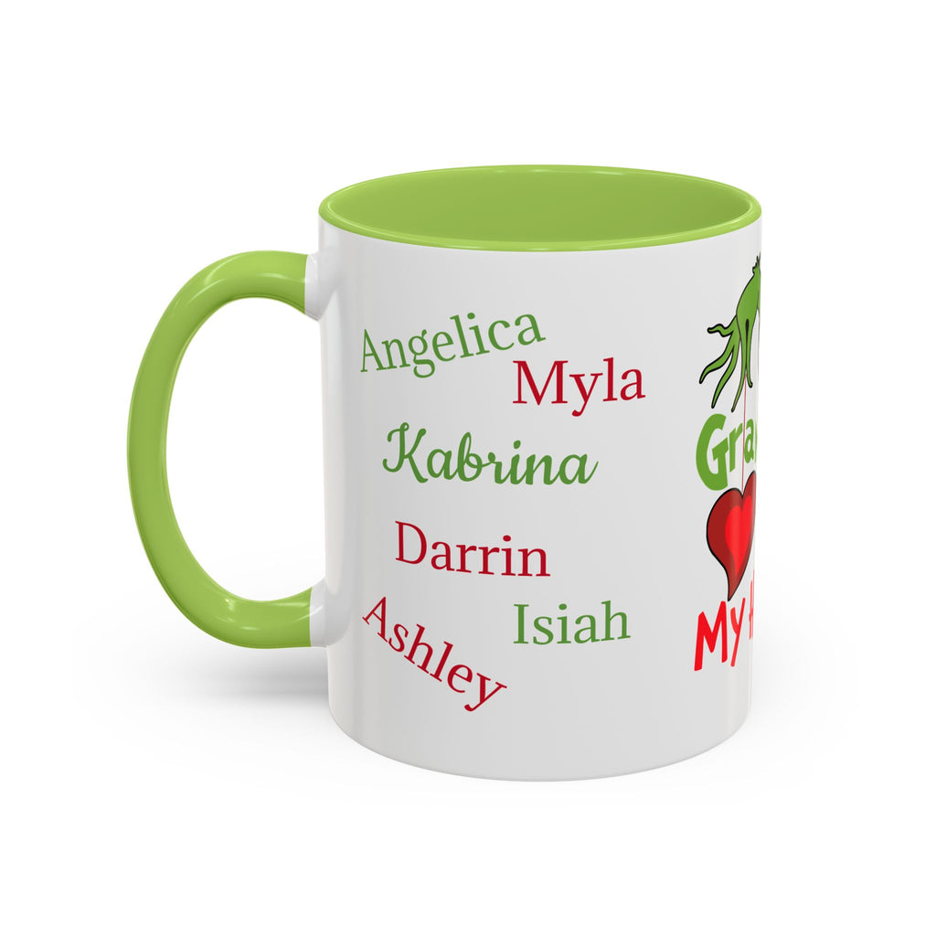 Grinch Personalized Holiday Accent Coffee Mug - Unique Gift for Friends, Family, Special Occasions, Customizable, Fun Décor, Heartwarming