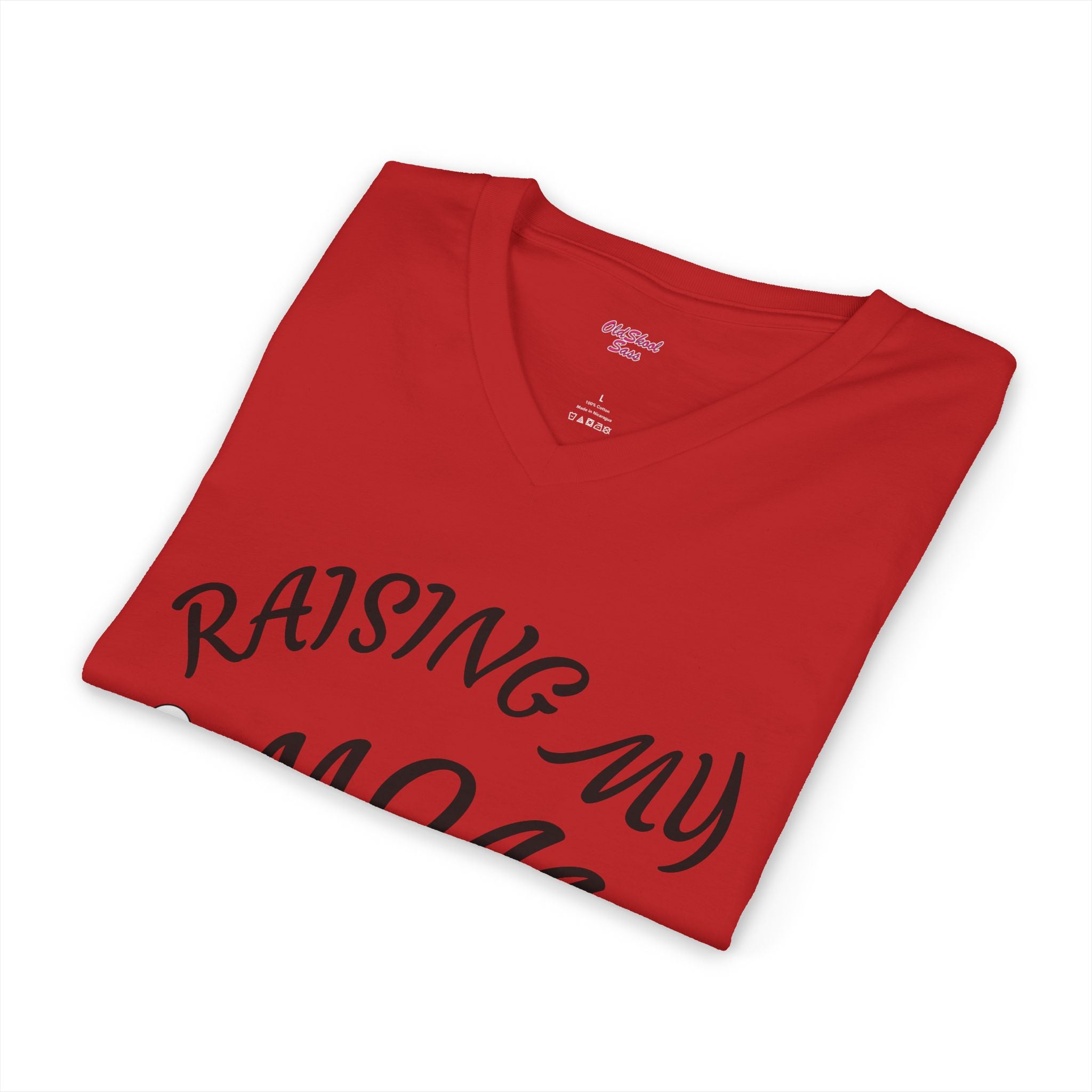 Mom Humor V-Neck Tee - Perfect Gift for Mothers Day, Funny Shirt for Moms, Birthday Present, Family Gatherings, Casual Everyday Wear
