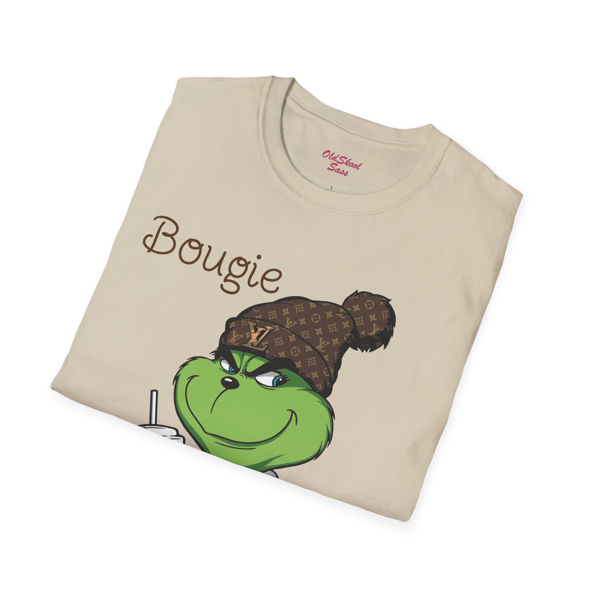Bougie Grinchmas Unisex T-Shirt, Funny Christmas Tee, Holiday Humor Shirt, Gift for Grinch Fans, Winter Apparel