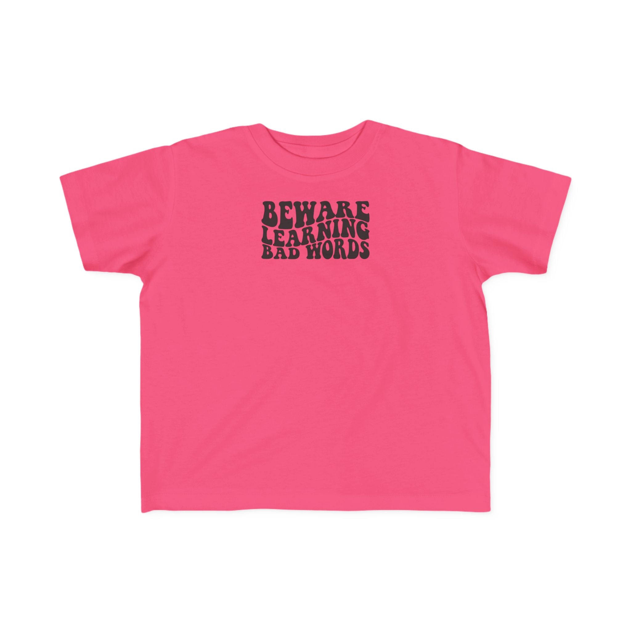 Beware Toddler T-Shirt - Beware Learning Bad Words, Cute Kids Tee, Funny Toddler Gift, Trendy Kids Apparel, Playful T-Shirt