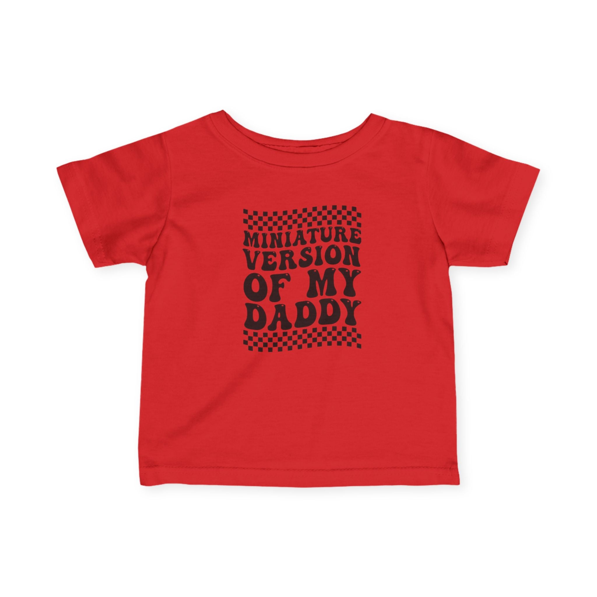 Infant Boys Jersey Tee - 'Miniature Version of My Daddy' Cute Baby Shirt, Toddler Apparel, Father's Day Gift, Baby Shower Gift, Family [...]