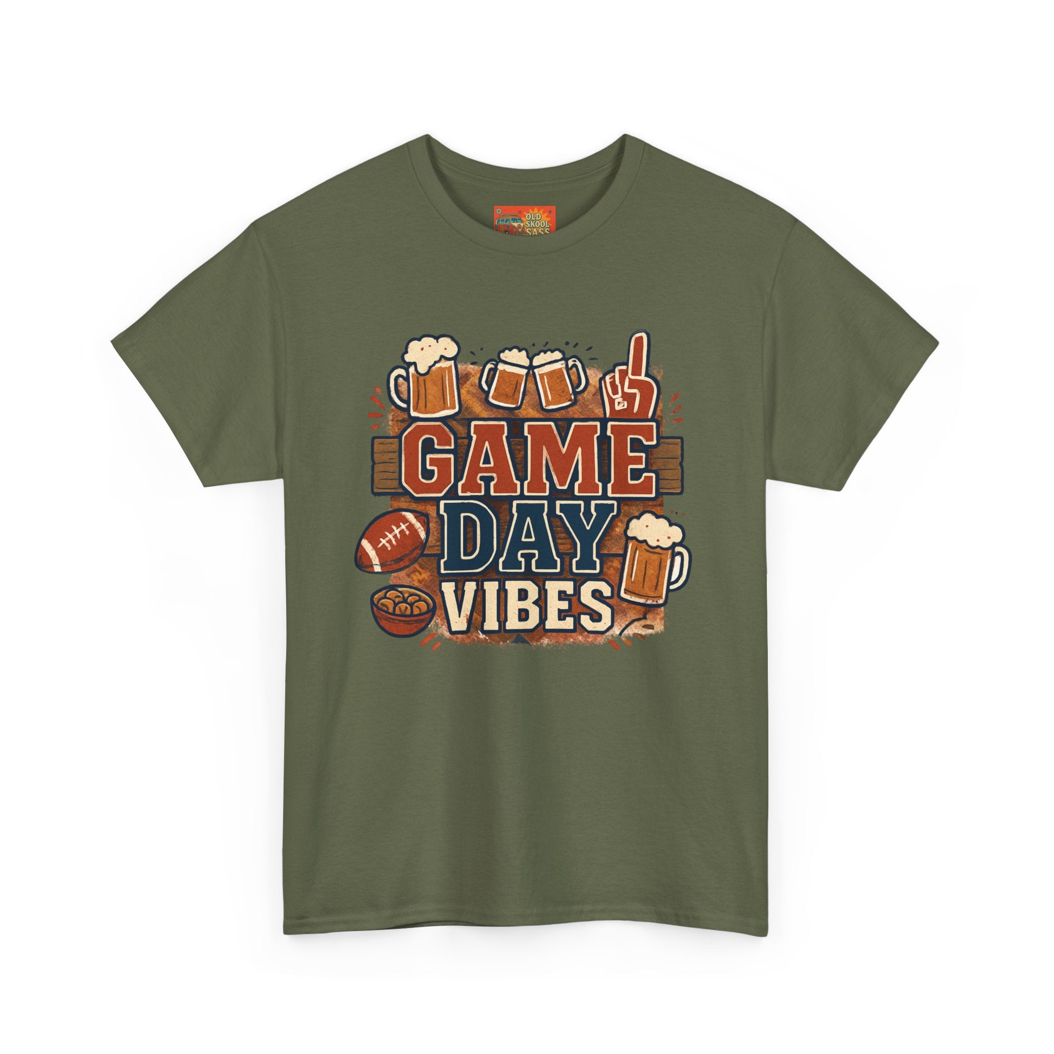 Game Day Vibes Unisex Cotton Tee, Sports T-Shirt, Casual Wear, Tailgating Gear, Game Watch Party Shirt, Gift for Sports Fans