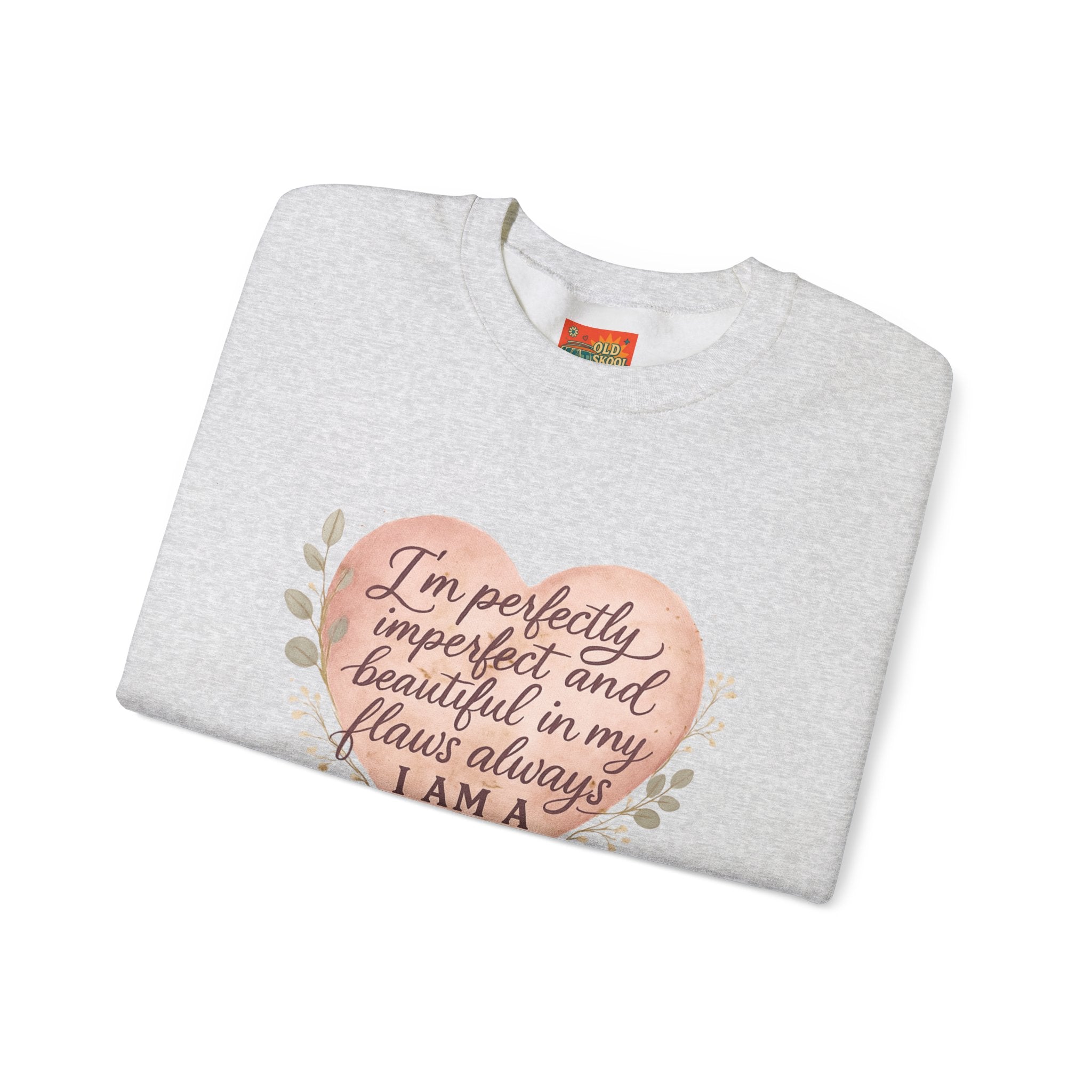 Perfectly Imperfect Heart Sweatshirt | Unisex Crewneck | Casual Cozy Gift for Friends | Fall Fashion | Heartbreak Recovery