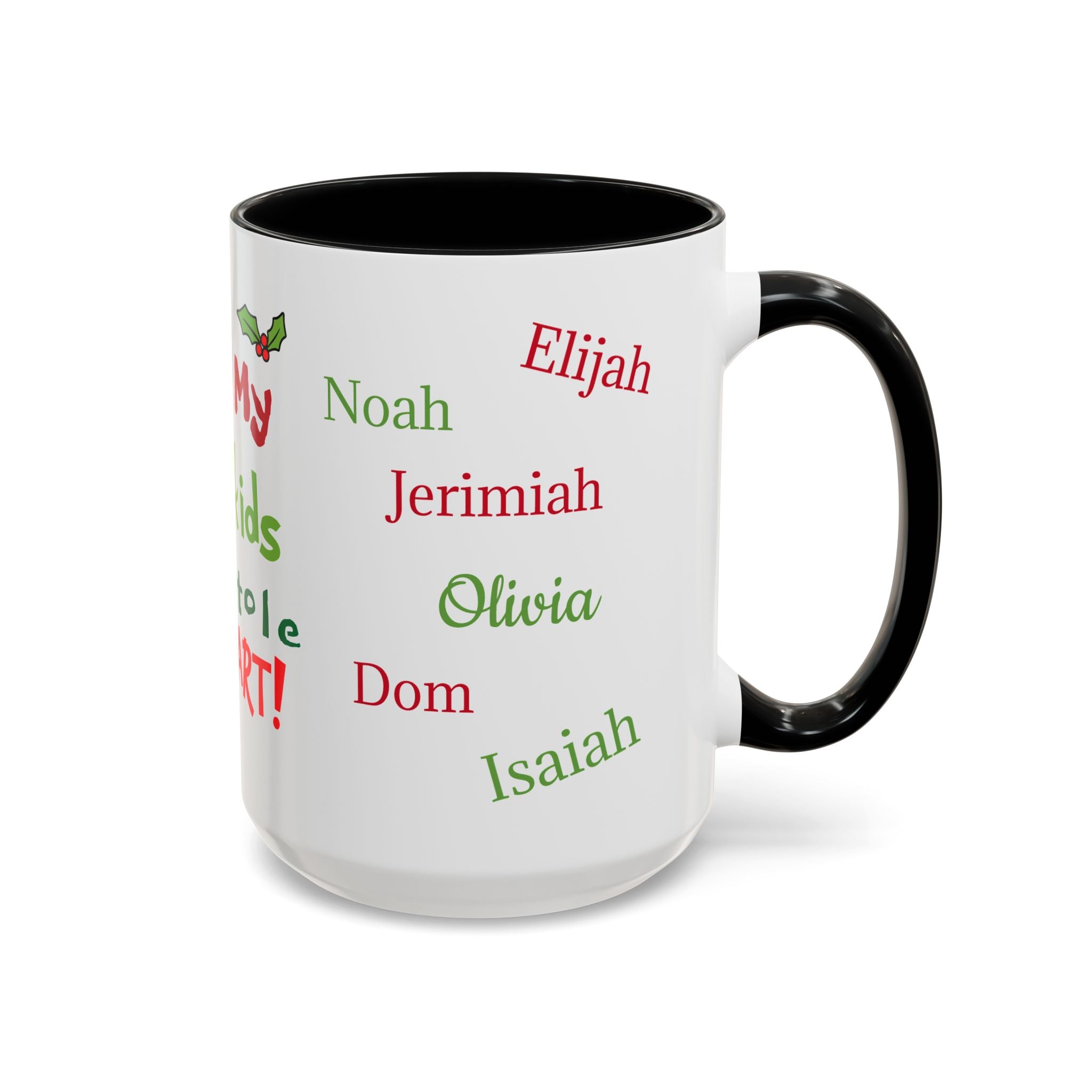 Grinch Personalized Holiday Accent Coffee Mug - Unique Gift for Friends, Family, Special Occasions, Customizable, Fun Décor, Heartwarming