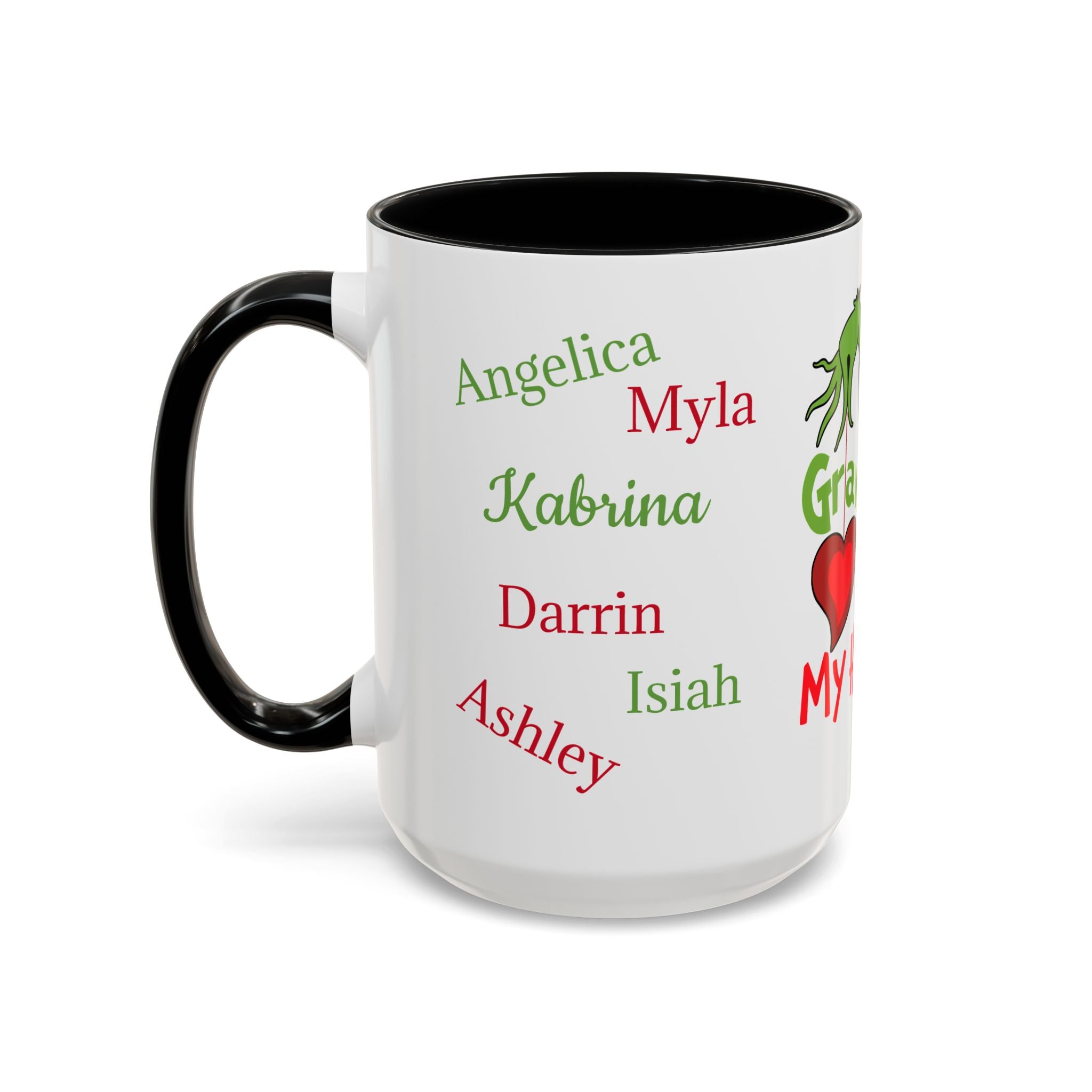 Grinch Personalized Holiday Accent Coffee Mug - Unique Gift for Friends, Family, Special Occasions, Customizable, Fun Décor, Heartwarming