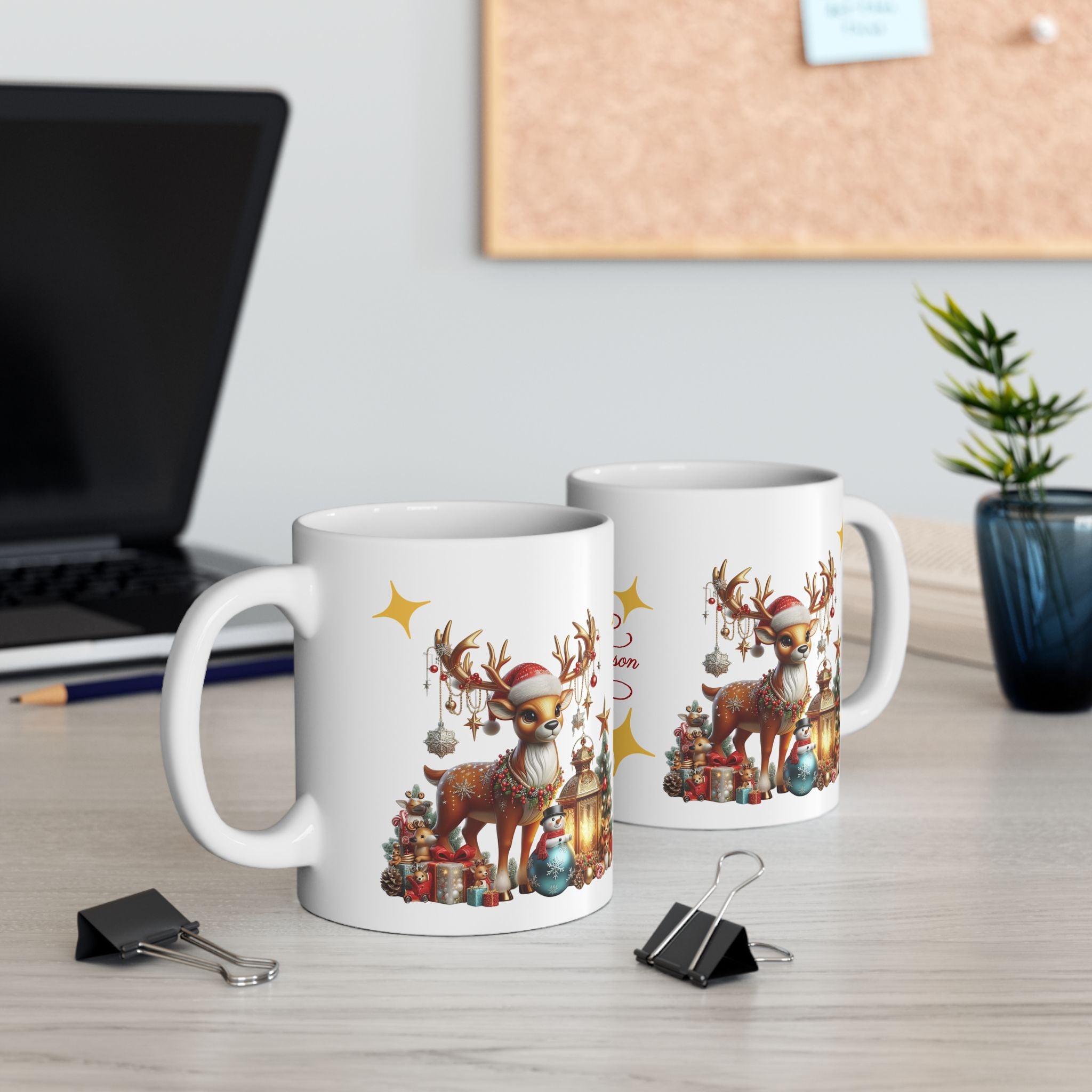 Festive Ceramic Mug - 'Tis the Season | Holiday Gift, Coffee Cup, Xmas Decor, Christmas Mug, Seasonal Beverage