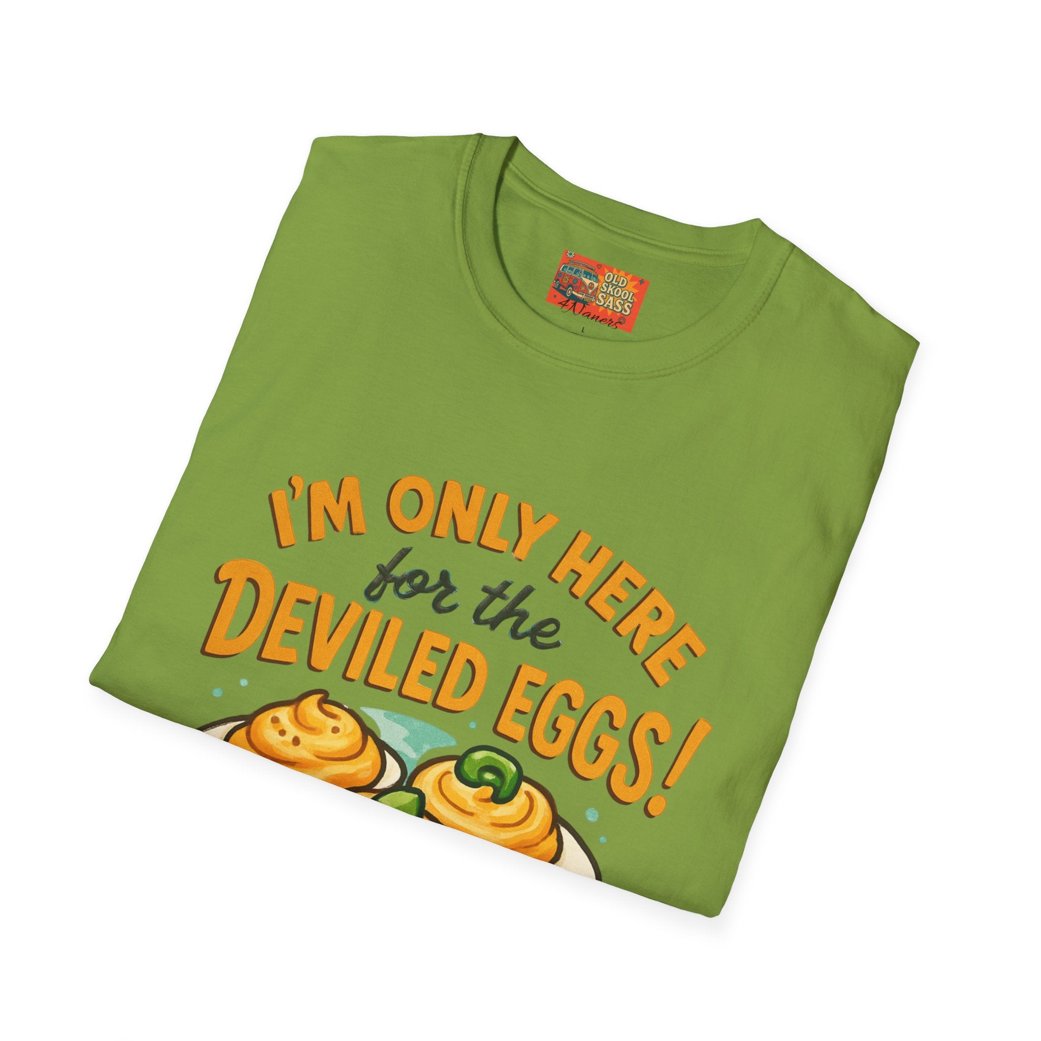 Funny Deviled Eggs T-Shirt, Casual Tee, Foodie Gift, Kitchen Shirt, Thanksgiving Apparel, Party Clothing