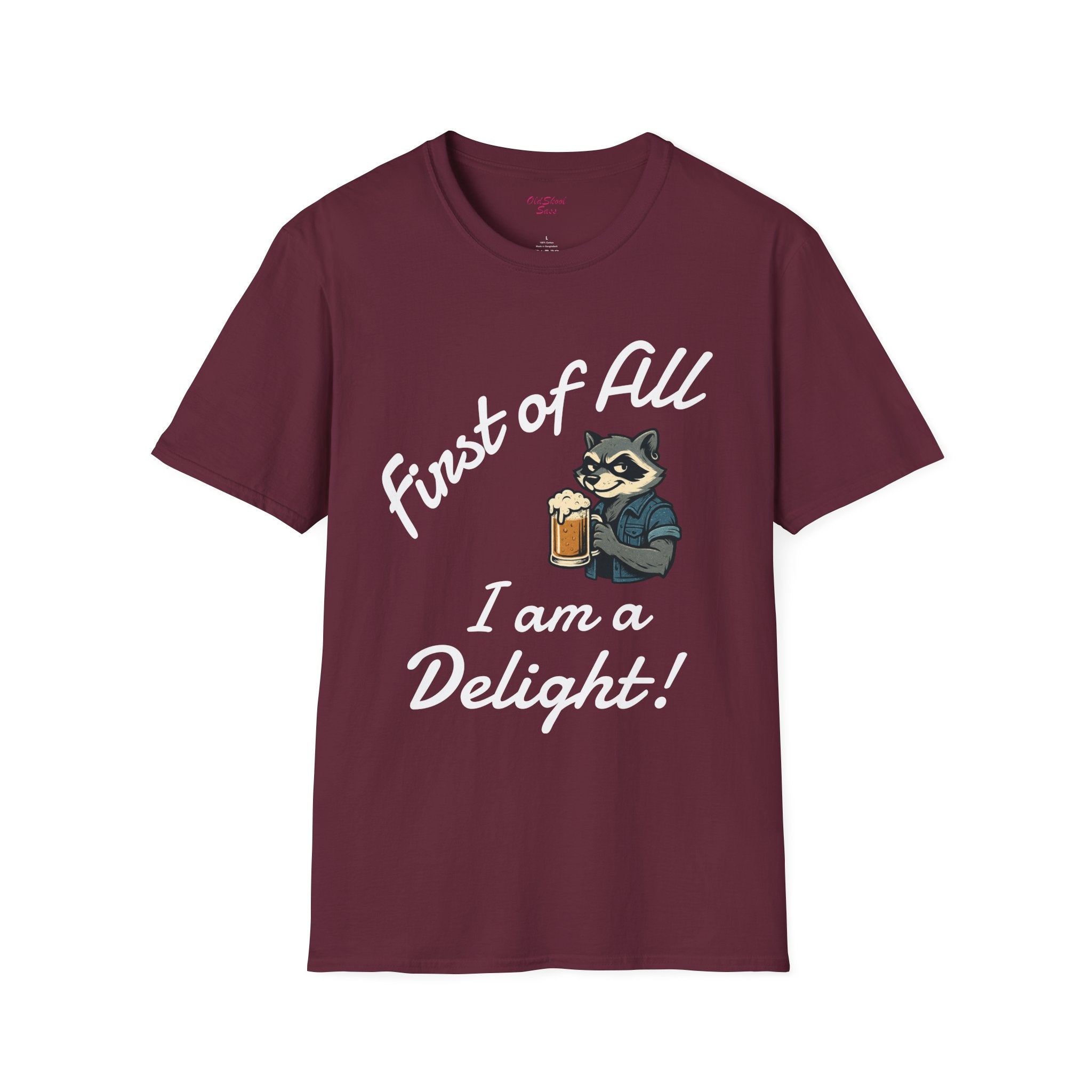 Raccoon Beer Lover T-Shirt, Cute Animal Graphic Tee, Unisex Apparel, Birthday Gift, Casual Wear, Nature Lover Shirt