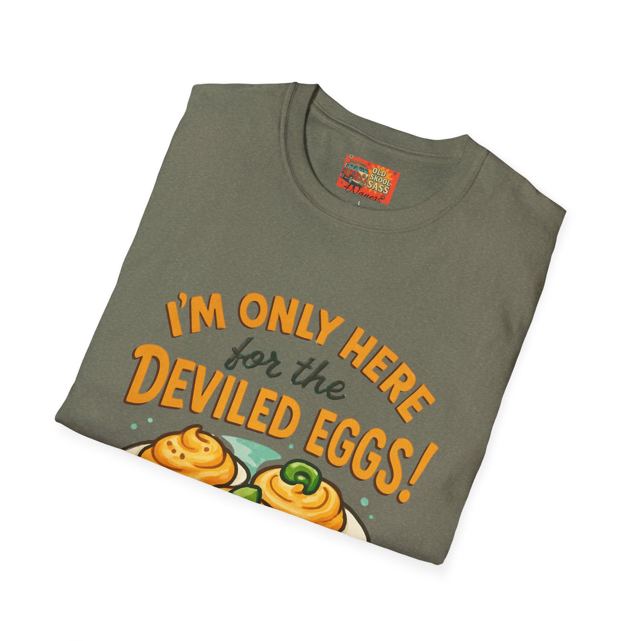 Funny Deviled Eggs T-Shirt, Casual Tee, Foodie Gift, Kitchen Shirt, Thanksgiving Apparel, Party Clothing