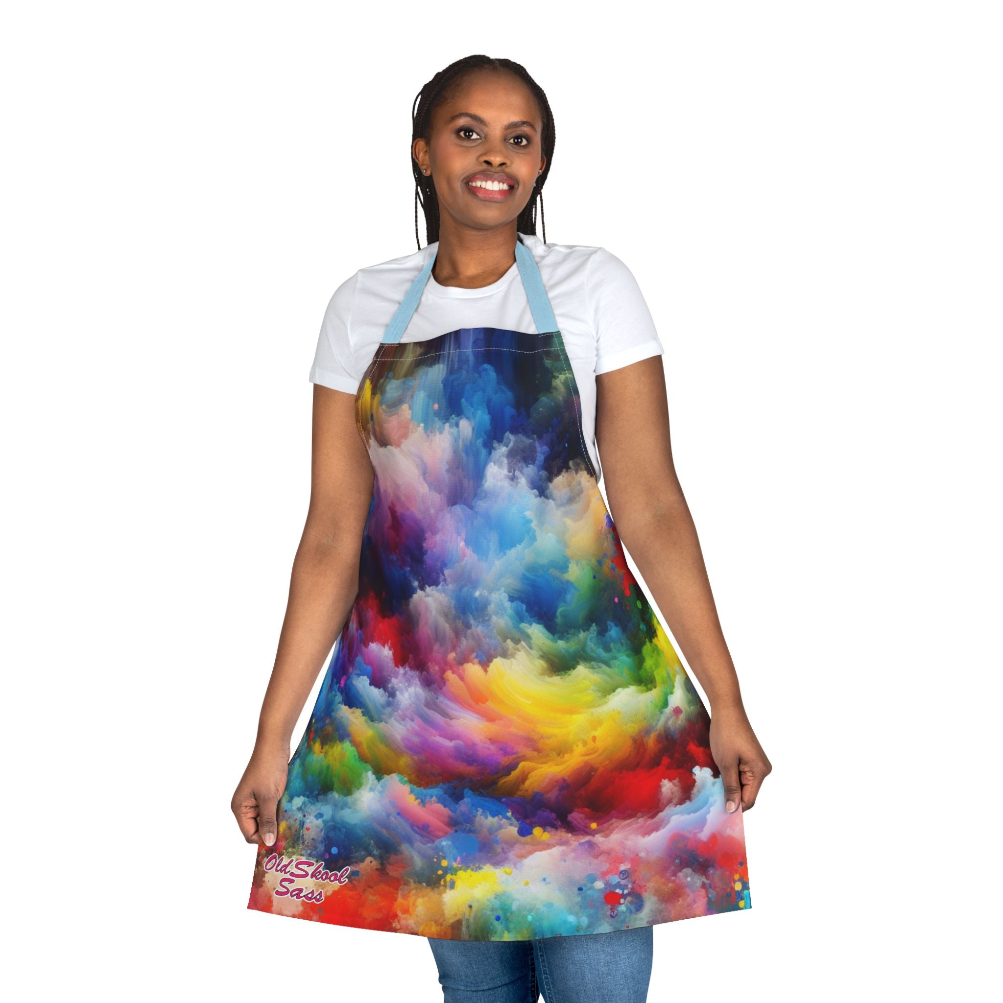 Vibrant Art Apron, Colorful Cooking Gift, Artistic Kitchenwear, Unique Chef Apron, Kitchen Decor, BBQ Essentials