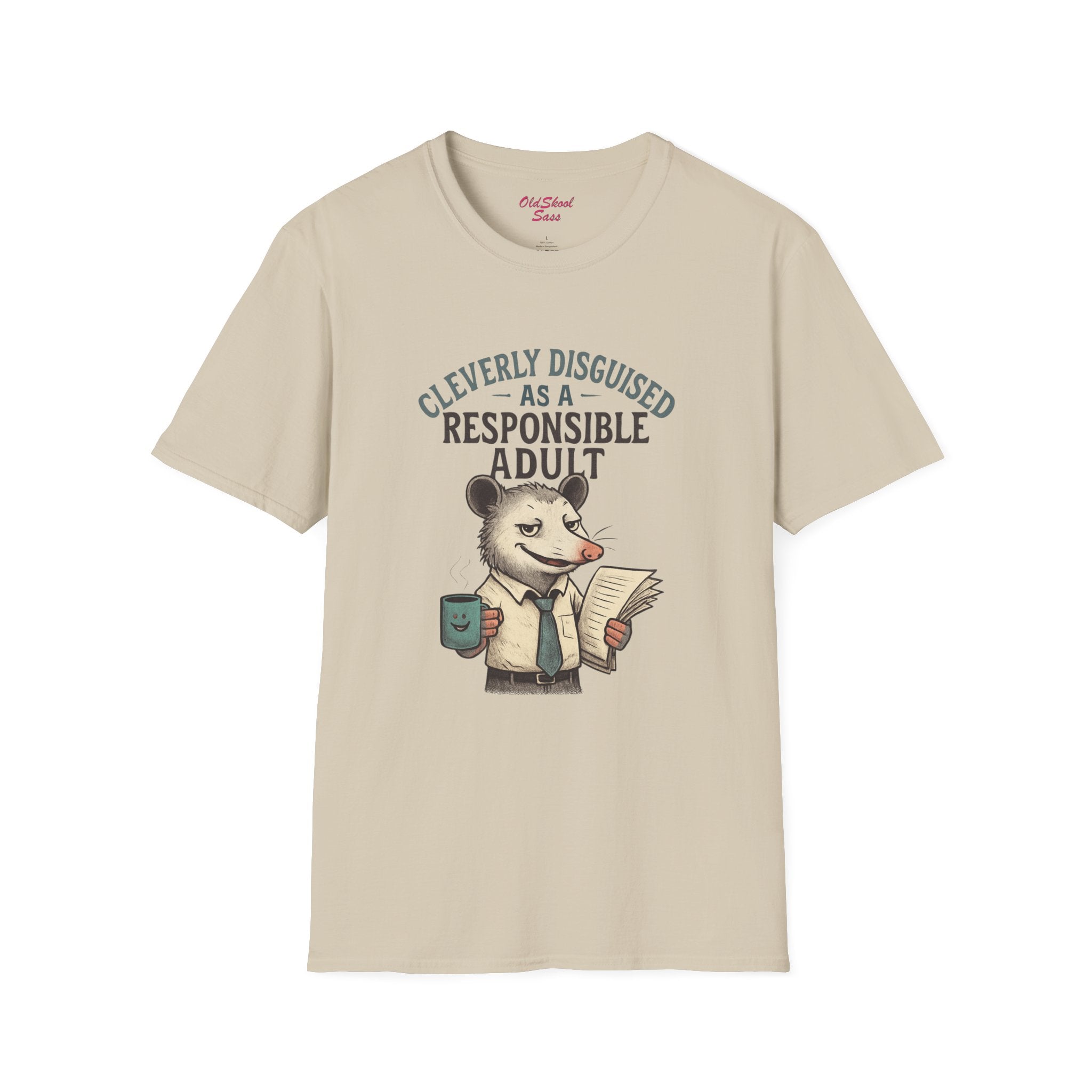 Cleverly Disguised Adult T-Shirt, Funny Animal Tee, Gift for Adults, Humorous Outfit, Unisex Softstyle Shirt