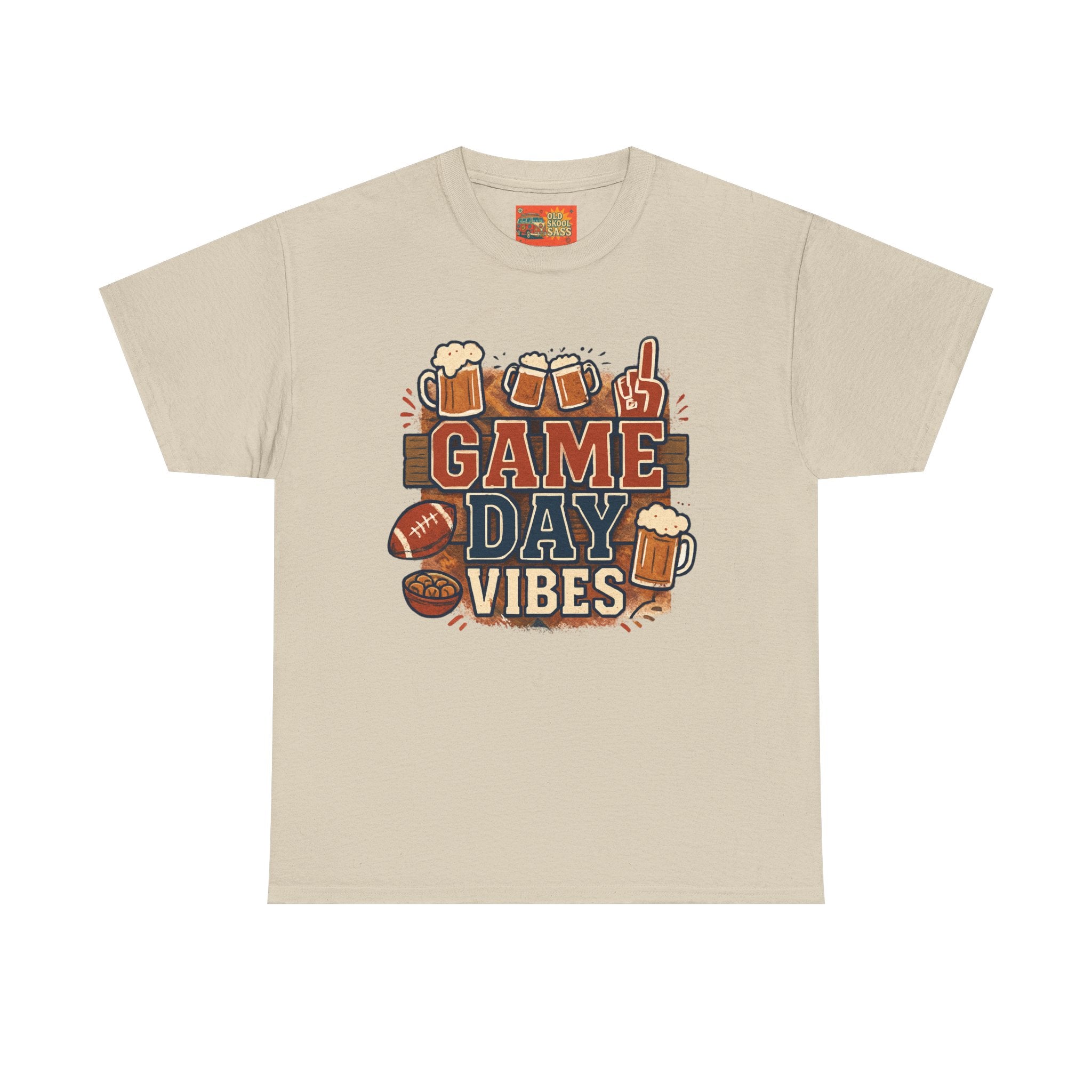 Game Day Vibes Unisex Cotton Tee, Sports T-Shirt, Casual Wear, Tailgating Gear, Game Watch Party Shirt, Gift for Sports Fans