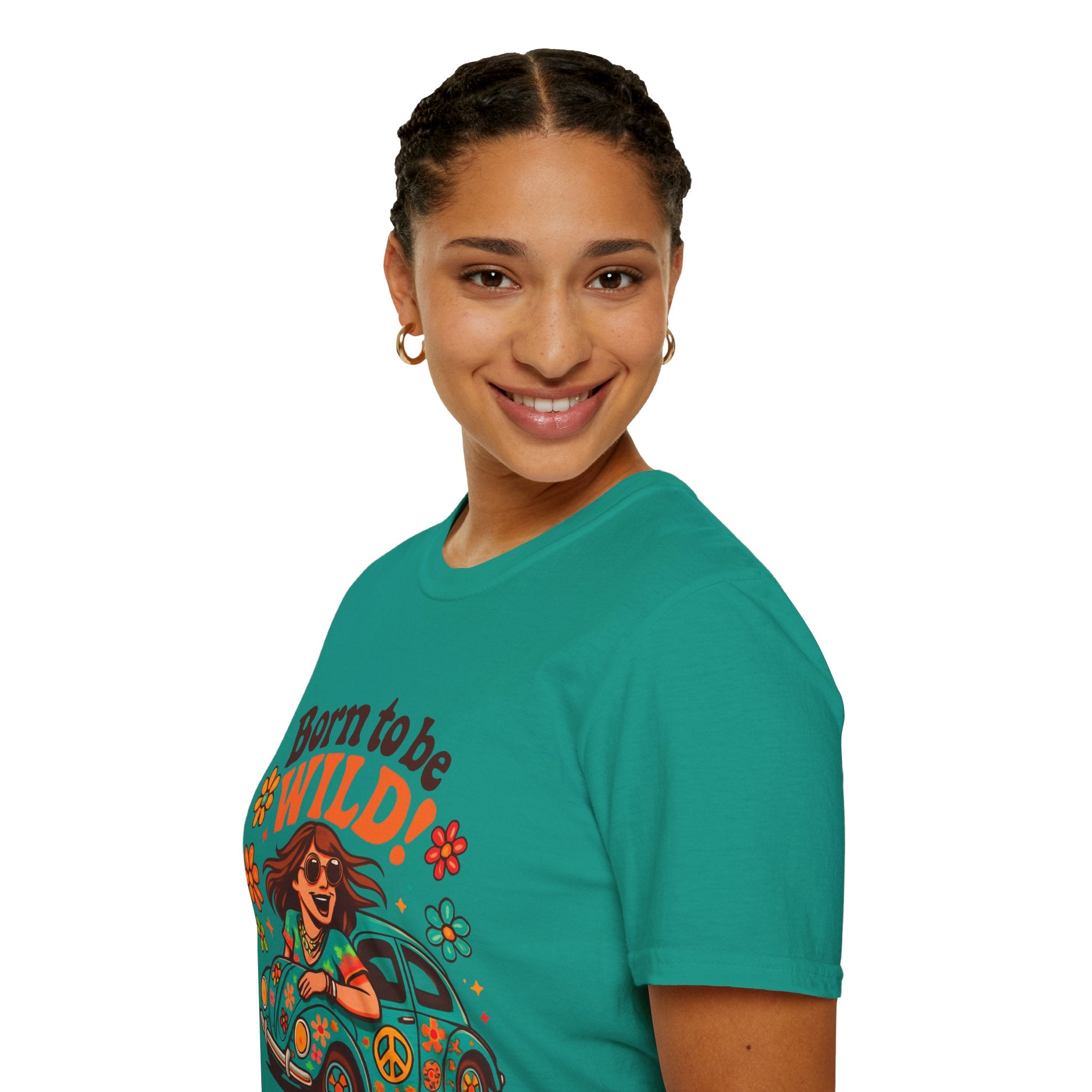 Born to Be Wild Unisex T-Shirt, Fun Graphic Tee, Vintage Style Shirt, Bohemian Casual Wear, Perfect for Festivals & Gifts