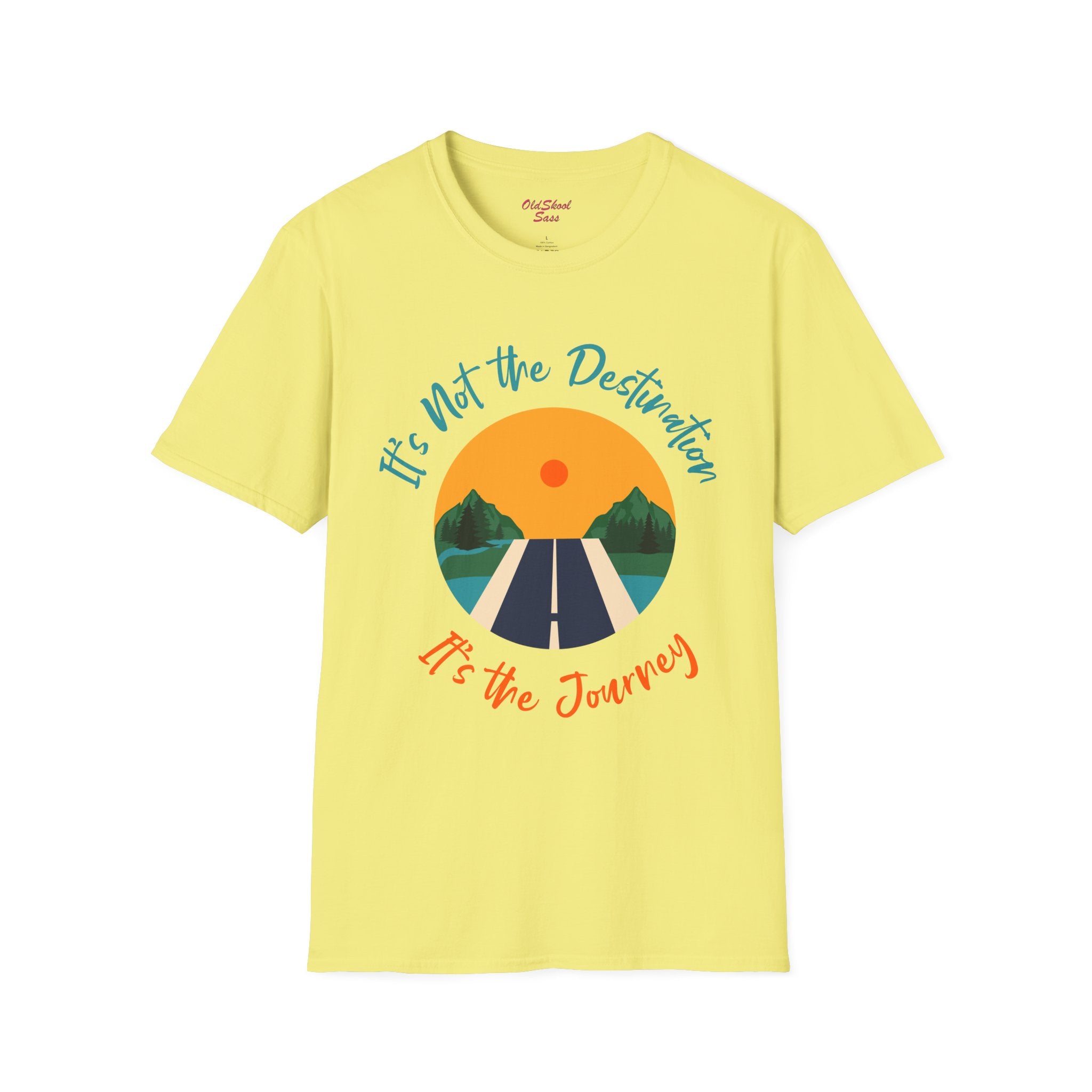 Adventure Journey Tee - Unisex Softstyle T-Shirt, Travel Shirt, Motivational Gift, Road Trip Apparel, Hiking Outfit, Inspirational Clothing