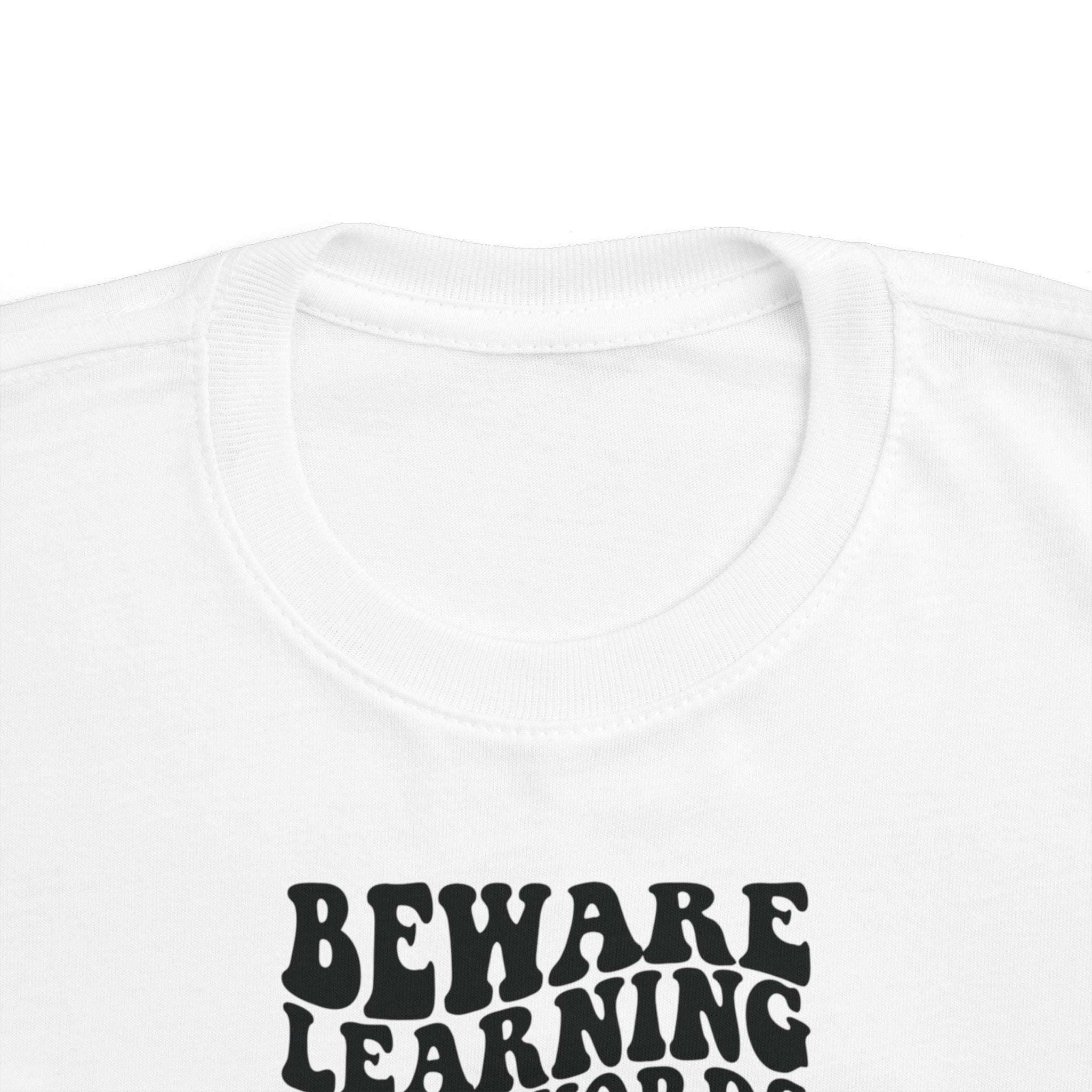 Beware Toddler T-Shirt - Beware Learning Bad Words, Cute Kids Tee, Funny Toddler Gift, Trendy Kids Apparel, Playful T-Shirt