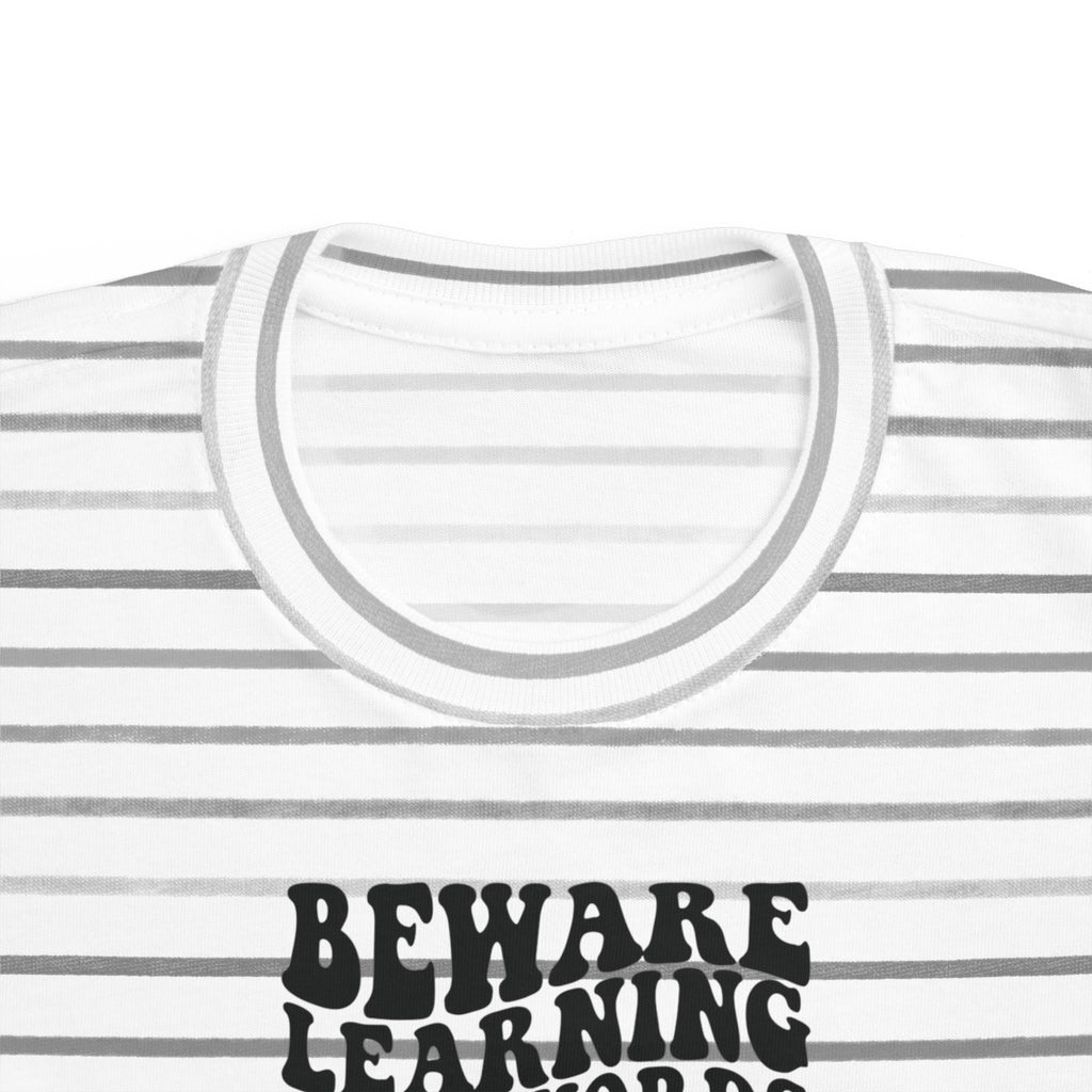 Beware Toddler T-Shirt - Beware Learning Bad Words, Cute Kids Tee, Funny Toddler Gift, Trendy Kids Apparel, Playful T-Shirt