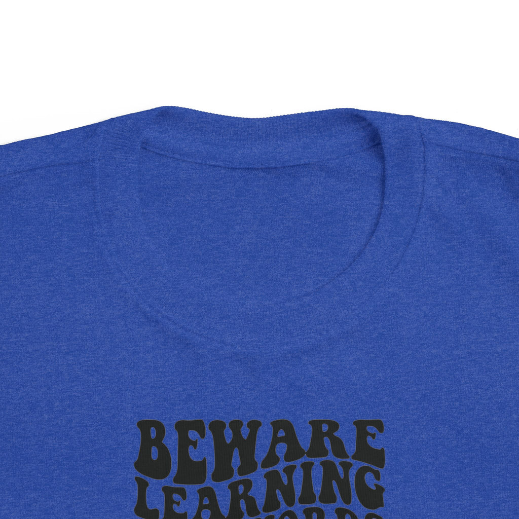 Beware Toddler T-Shirt - Beware Learning Bad Words, Cute Kids Tee, Funny Toddler Gift, Trendy Kids Apparel, Playful T-Shirt