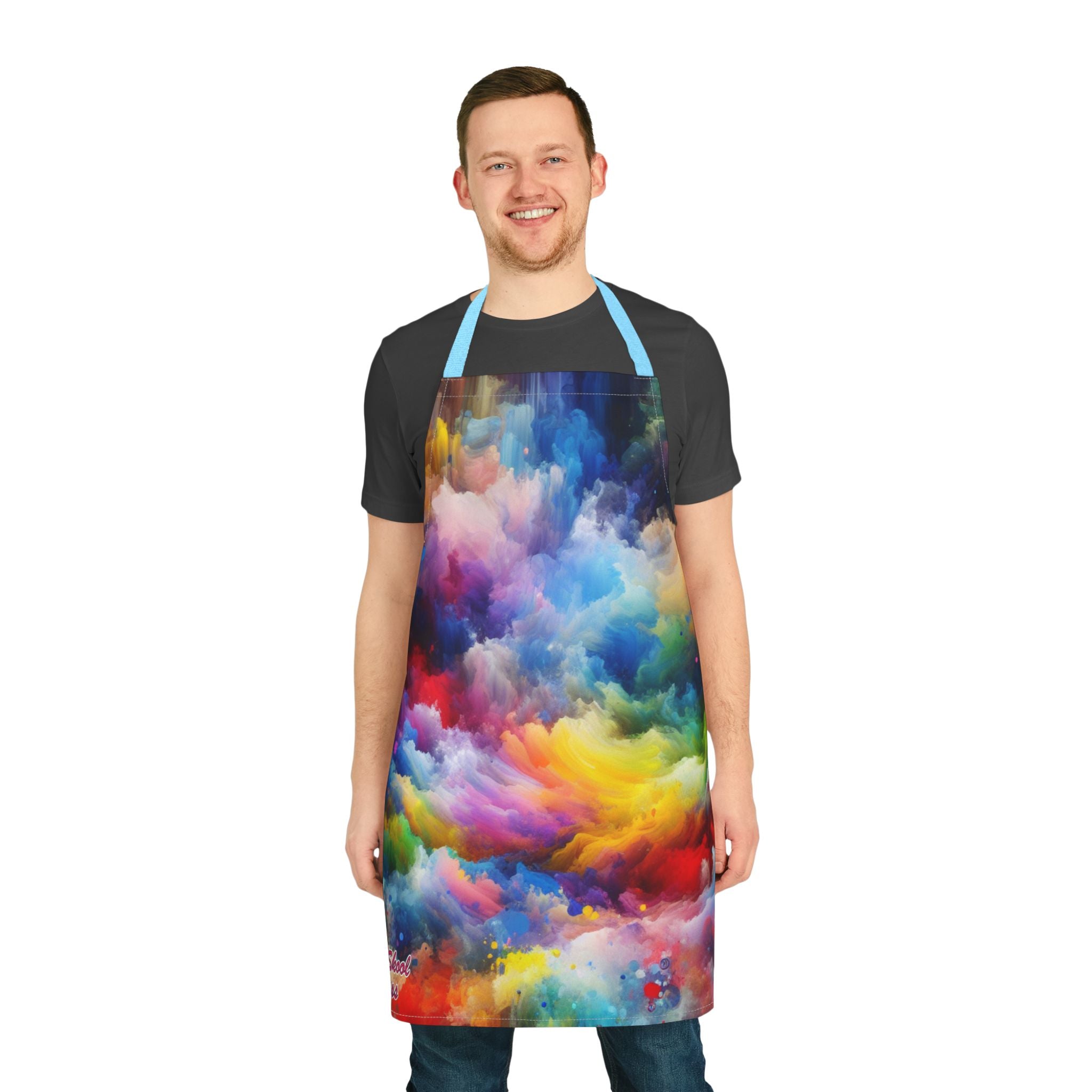 Vibrant Art Apron, Colorful Cooking Gift, Artistic Kitchenwear, Unique Chef Apron, Kitchen Decor, BBQ Essentials