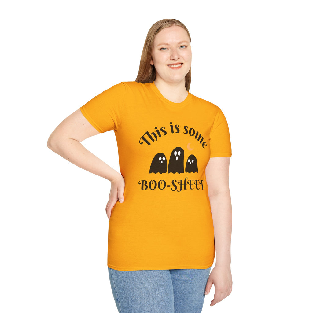 Unisex Halloween Graphic T-Shirt - This is Some Boo-Sheet, Funny Ghost Tee, Halloween Apparel, Fall Festival Shirt, Spooky Gift Idea