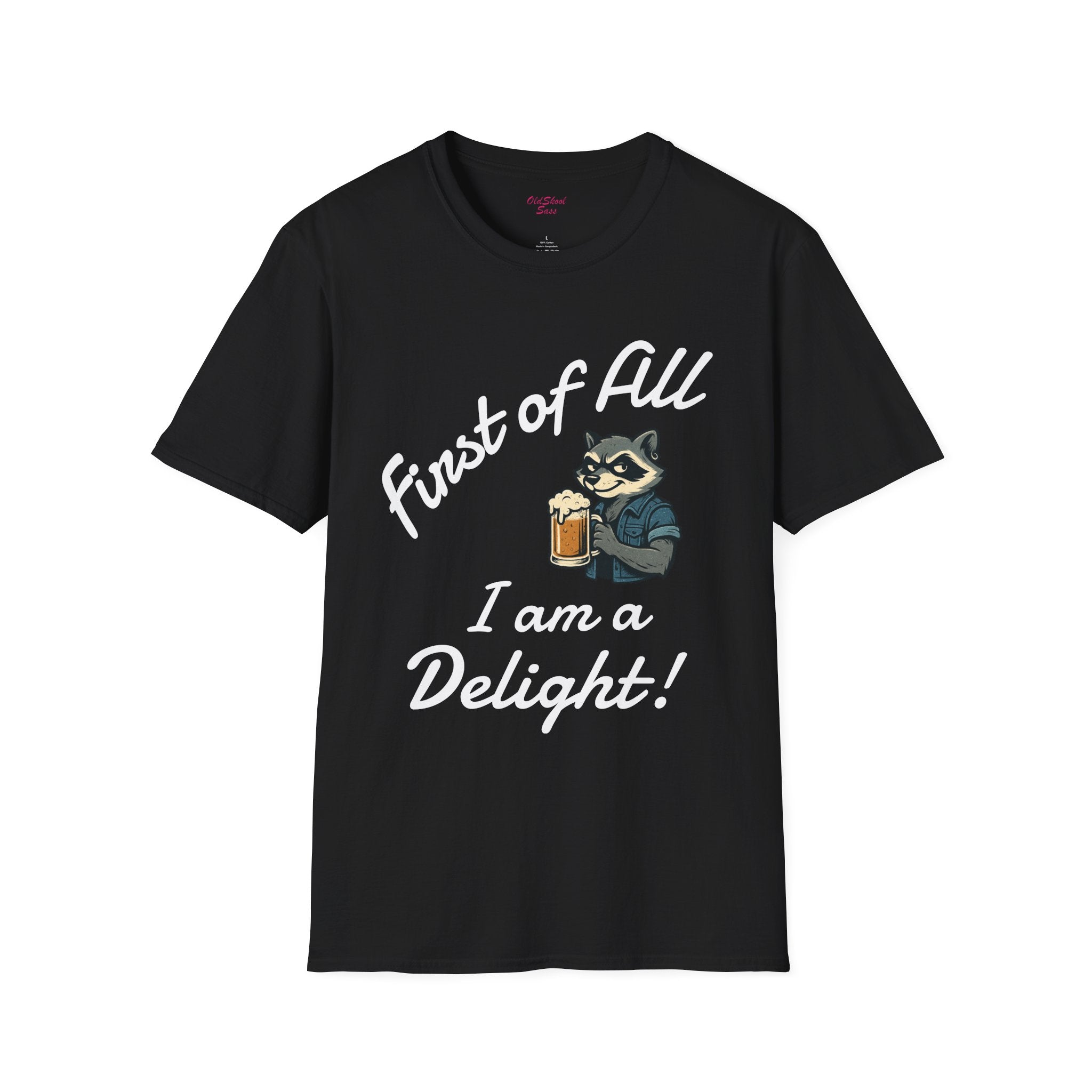 Raccoon Beer Lover T-Shirt, Cute Animal Graphic Tee, Unisex Apparel, Birthday Gift, Casual Wear, Nature Lover Shirt