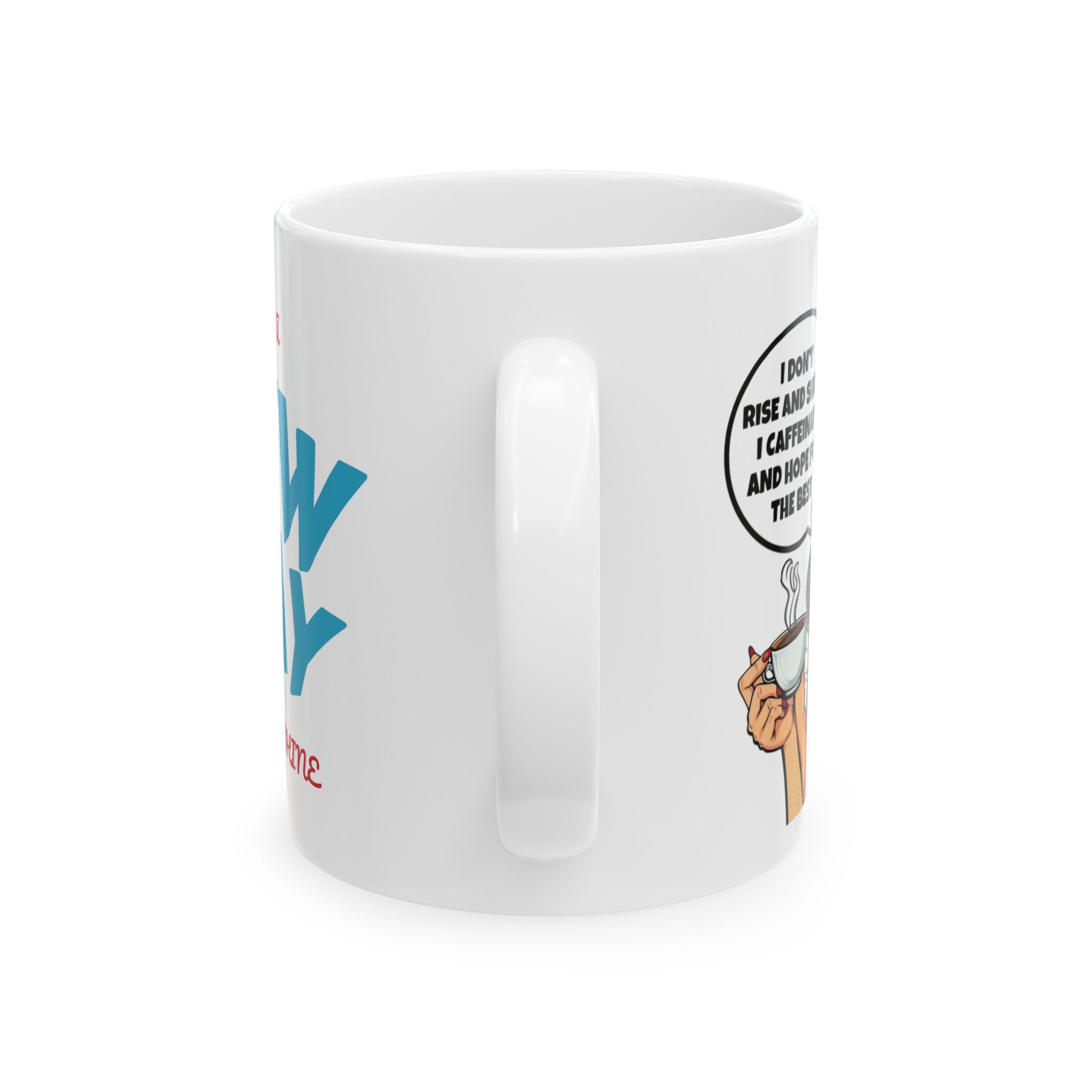 Retro-Inspired Ceramic Mug with Sassy Quotes, Funny Coffee Mug, Gift for Her, Kitchen Decor, Ideal for Birthdays and Holidays
