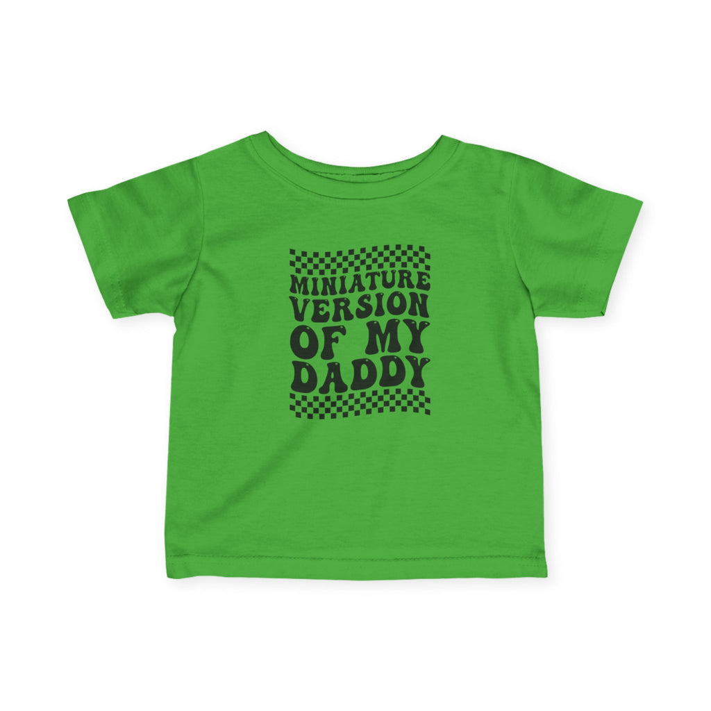 Infant Boys Jersey Tee - 'Miniature Version of My Daddy' Cute Baby Shirt, Toddler Apparel, Father's Day Gift, Baby Shower Gift, Family [...]