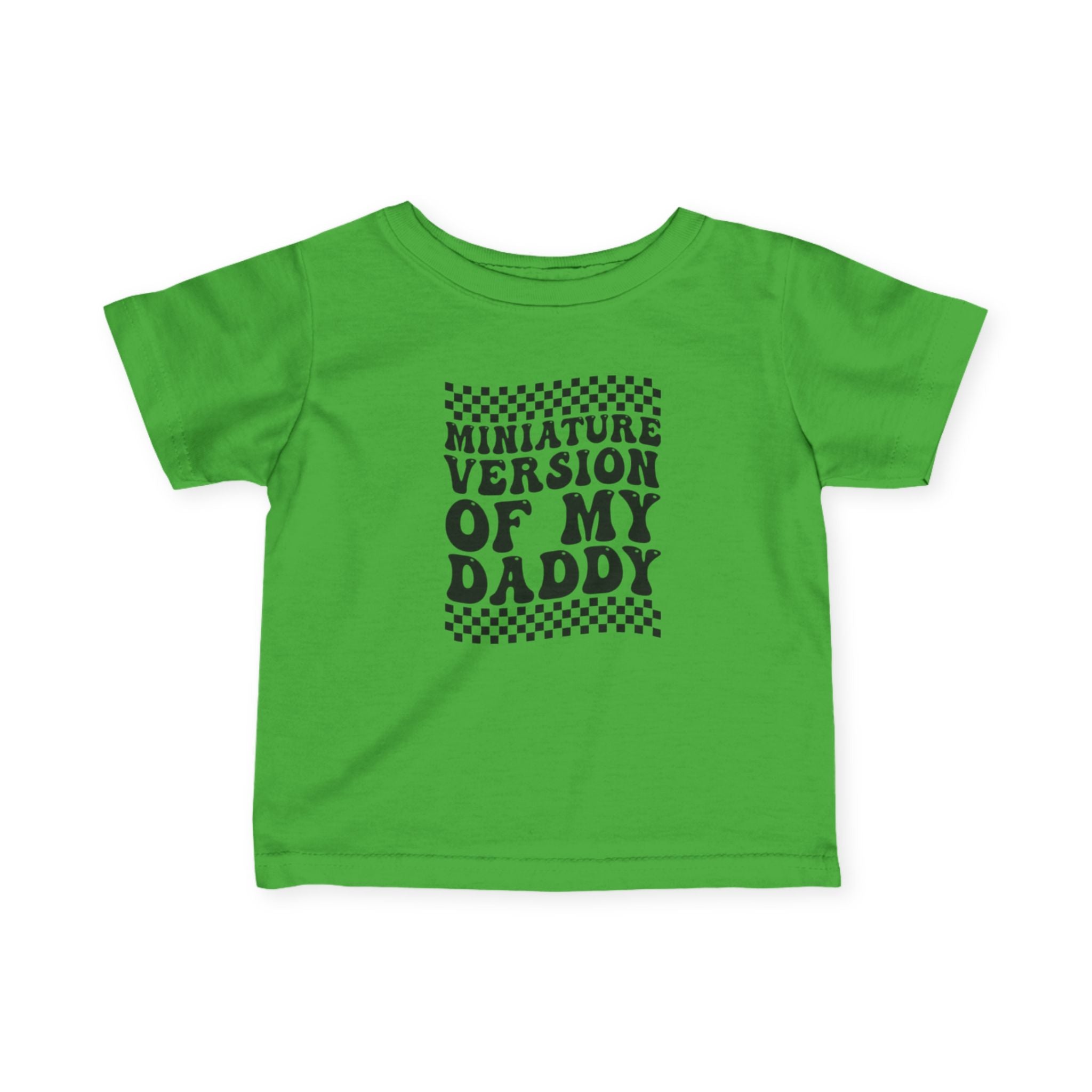 Infant Boys Jersey Tee - 'Miniature Version of My Daddy' Cute Baby Shirt, Toddler Apparel, Father's Day Gift, Baby Shower Gift, Family [...]