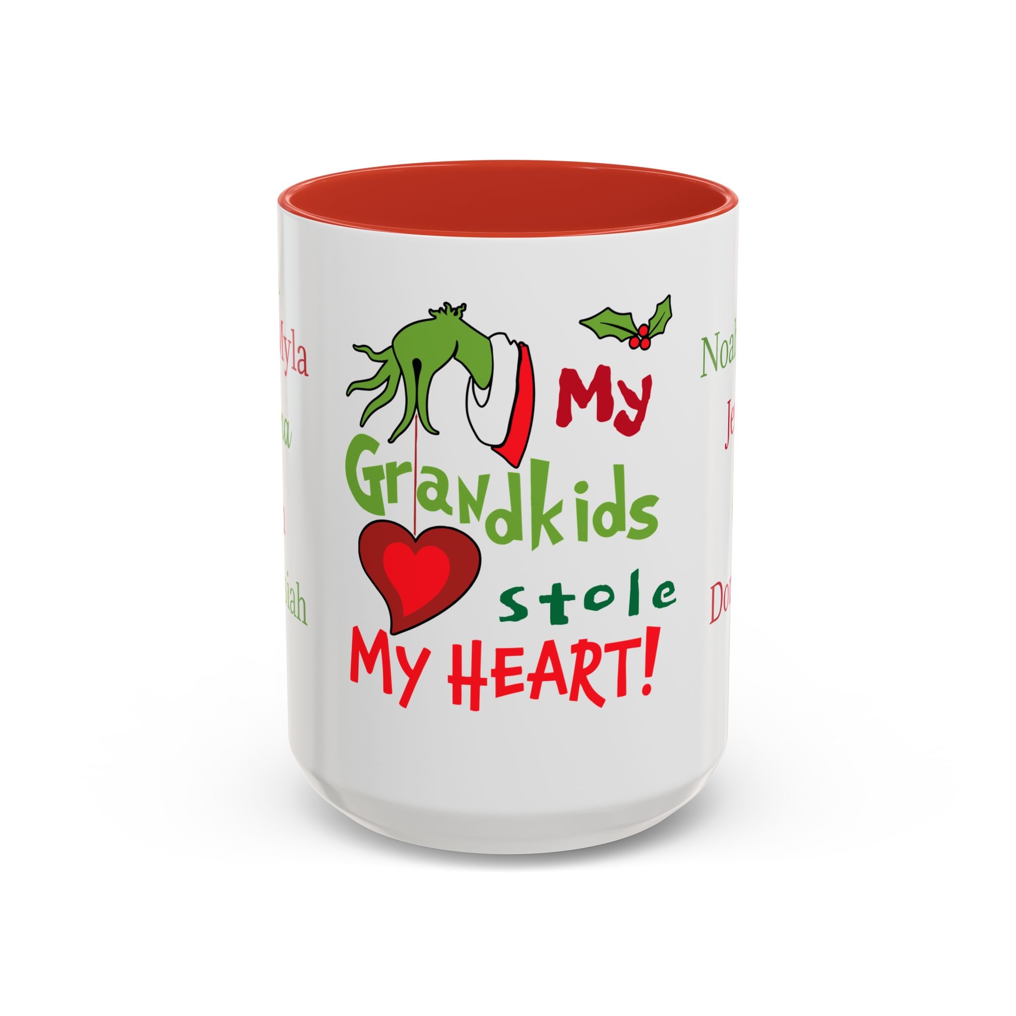 Grinch Personalized Holiday Accent Coffee Mug - Unique Gift for Friends, Family, Special Occasions, Customizable, Fun Décor, Heartwarming