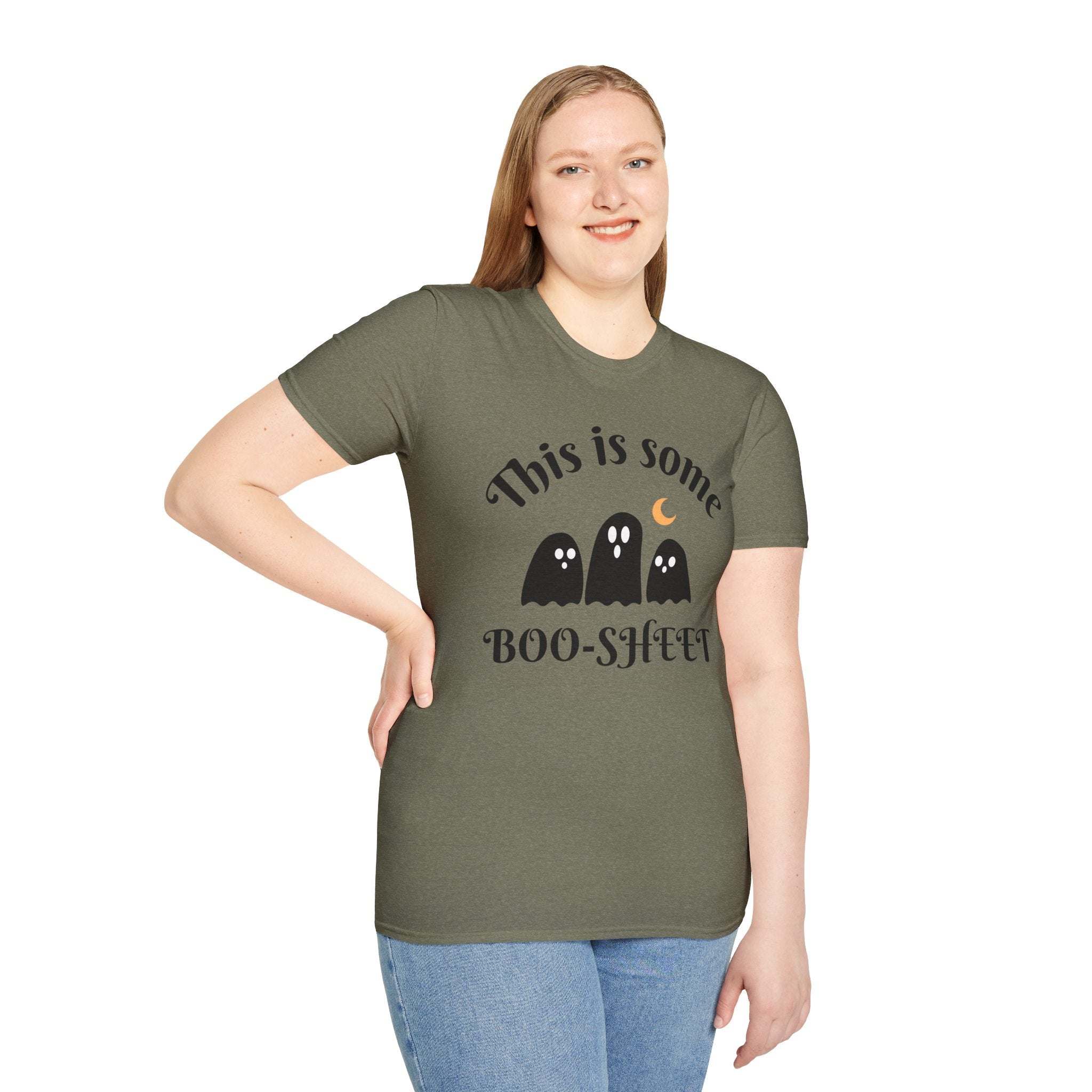 Unisex Halloween Graphic T-Shirt - This is Some Boo-Sheet, Funny Ghost Tee, Halloween Apparel, Fall Festival Shirt, Spooky Gift Idea