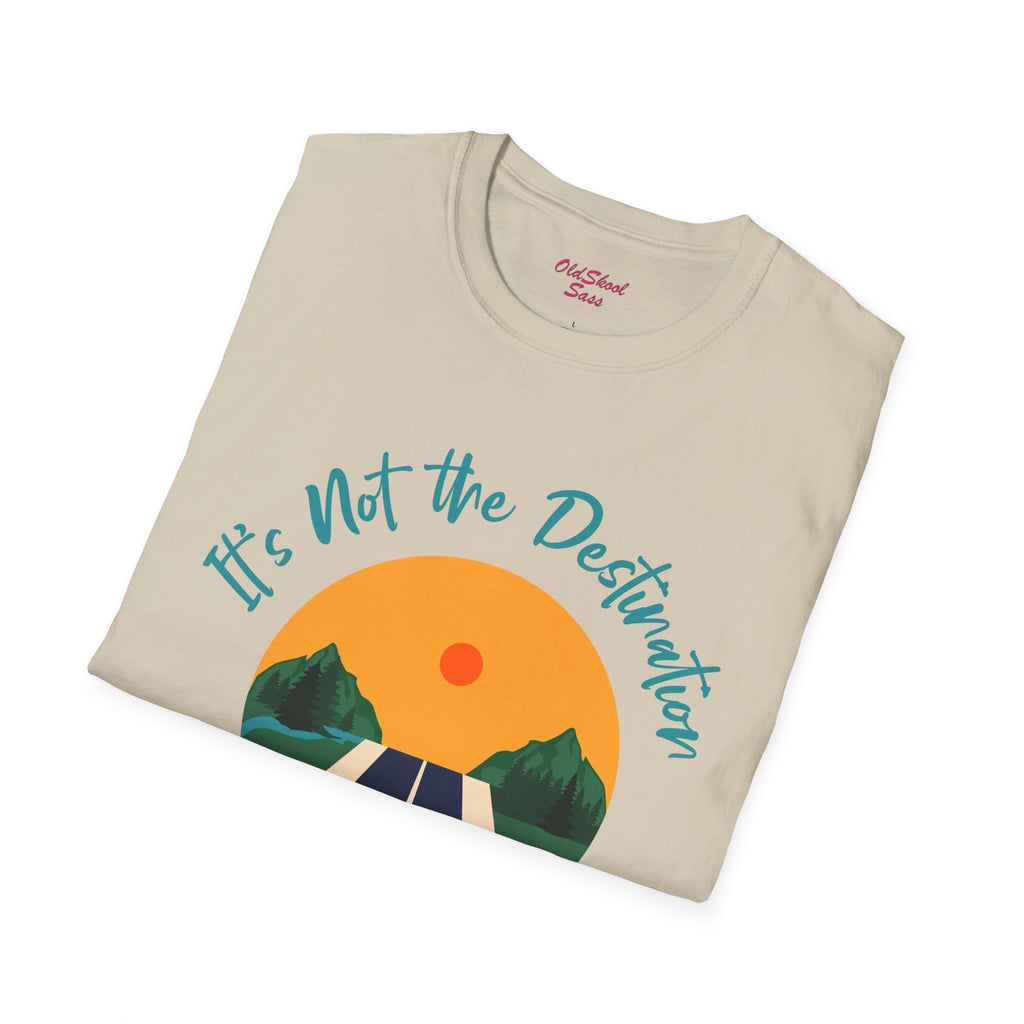 Adventure Journey Tee - Unisex Softstyle T-Shirt, Travel Shirt, Motivational Gift, Road Trip Apparel, Hiking Outfit, Inspirational Clothing