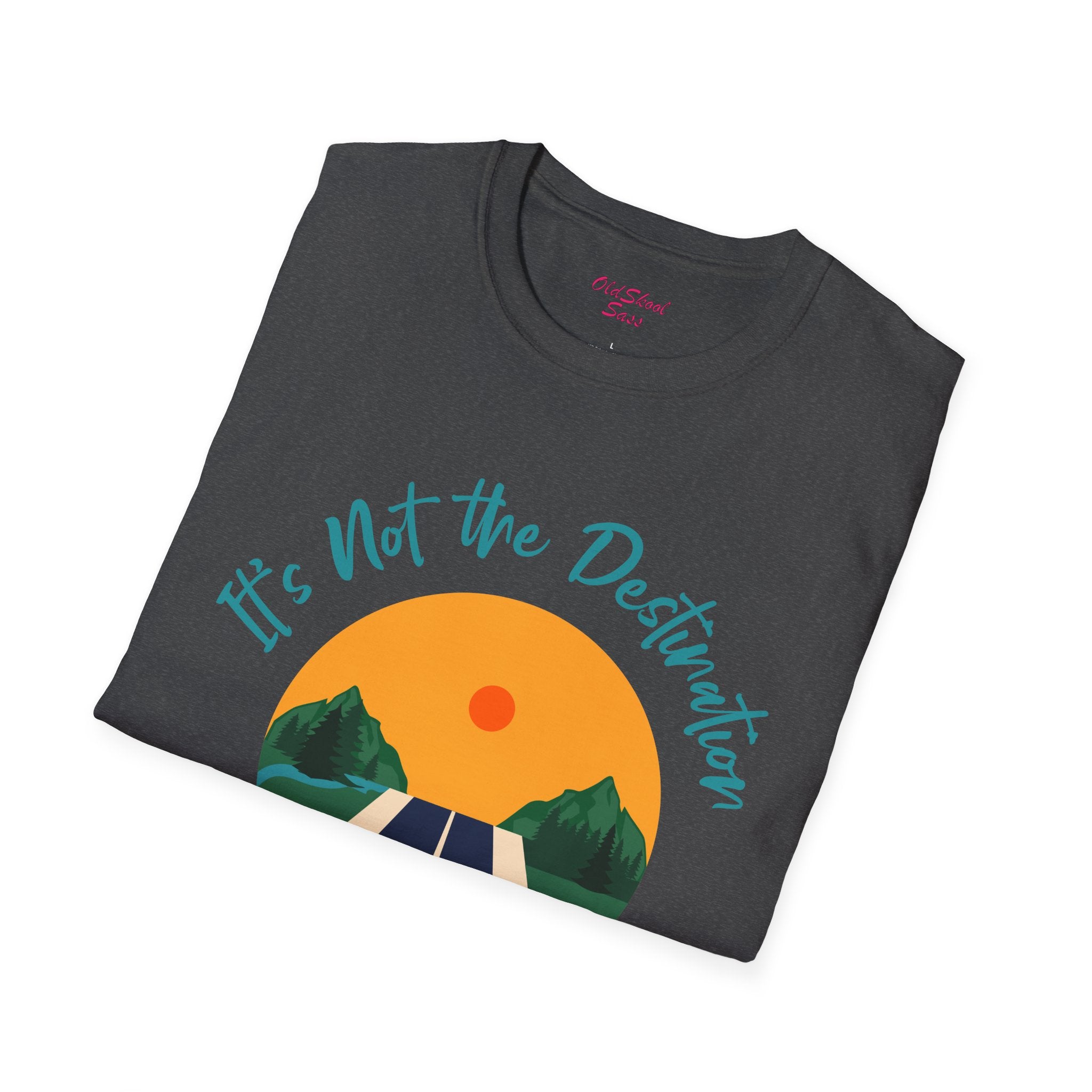 Adventure Journey Tee - Unisex Softstyle T-Shirt, Travel Shirt, Motivational Gift, Road Trip Apparel, Hiking Outfit, Inspirational Clothing