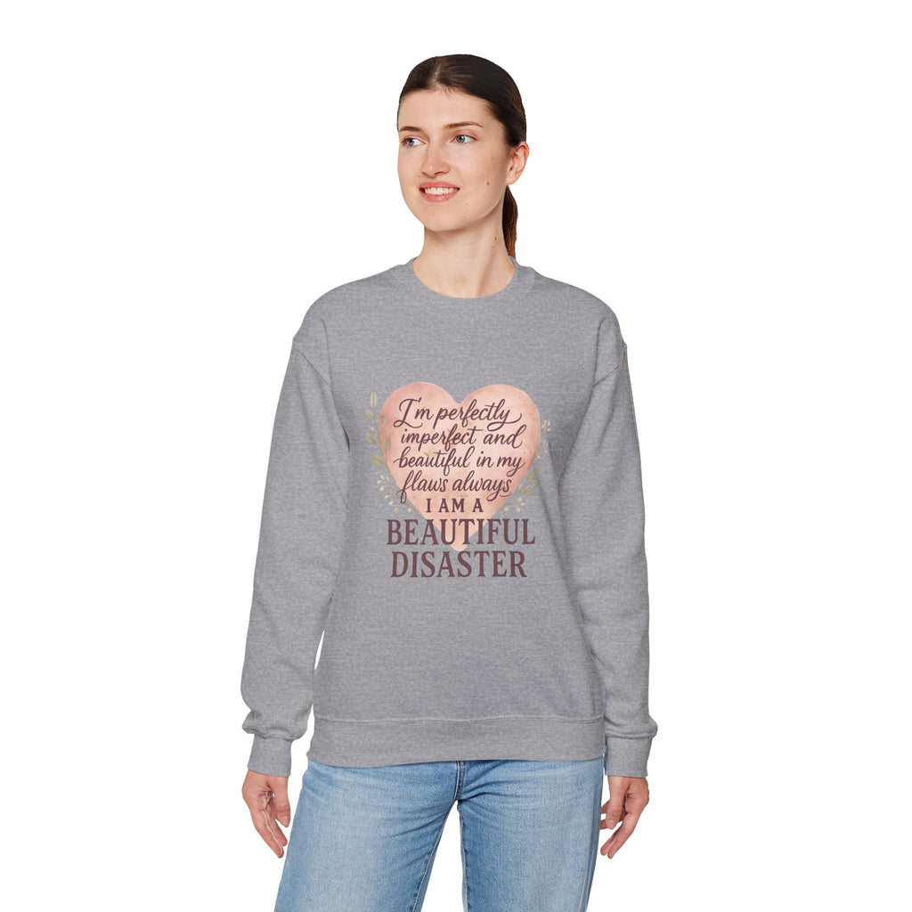 Perfectly Imperfect Heart Sweatshirt | Unisex Crewneck | Casual Cozy Gift for Friends | Fall Fashion | Heartbreak Recovery