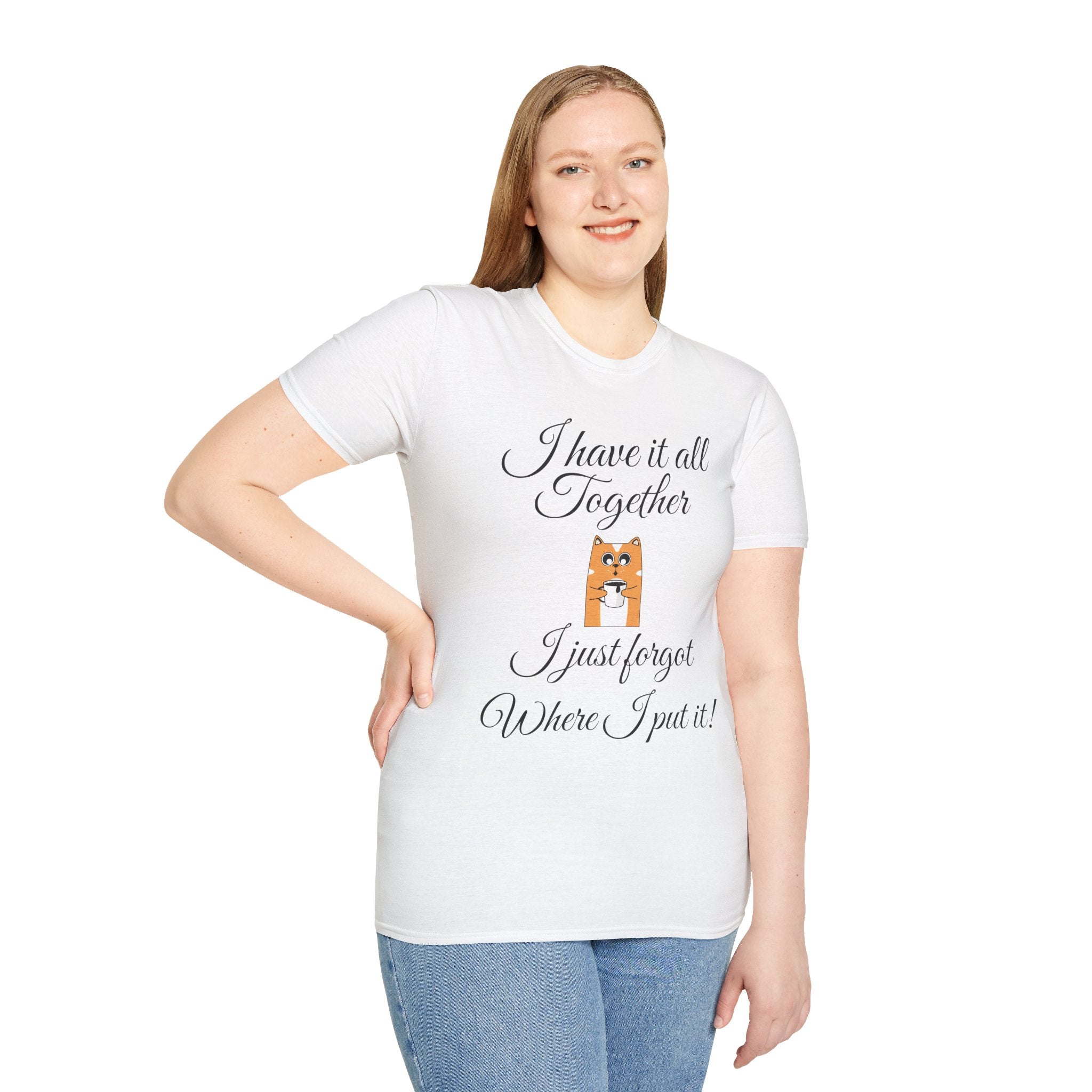 Funny Cat T-Shirt, Unisex Tee, Gift for Cat Lovers, Birthday Present, Humor Apparel, Casual Wear