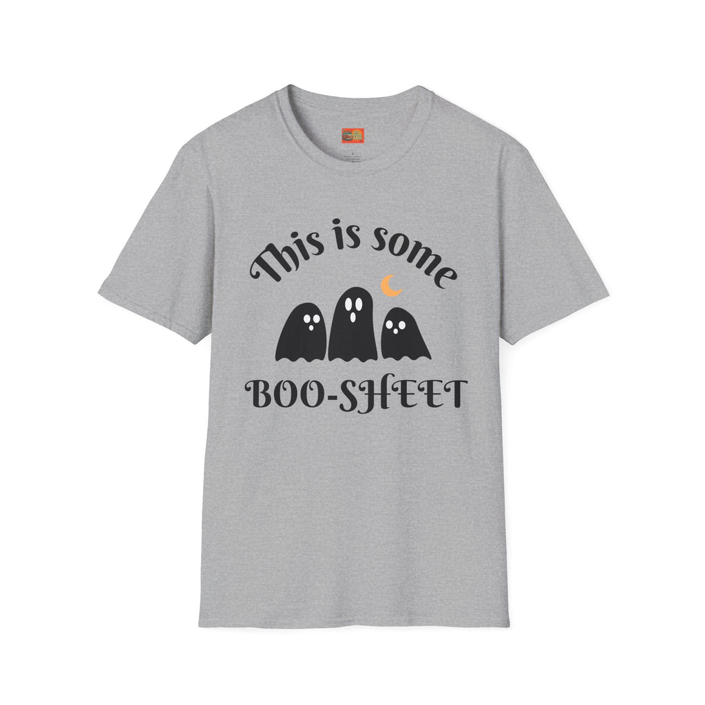 Unisex Halloween Graphic T-Shirt - This is Some Boo-Sheet, Funny Ghost Tee, Halloween Apparel, Fall Festival Shirt, Spooky Gift Idea