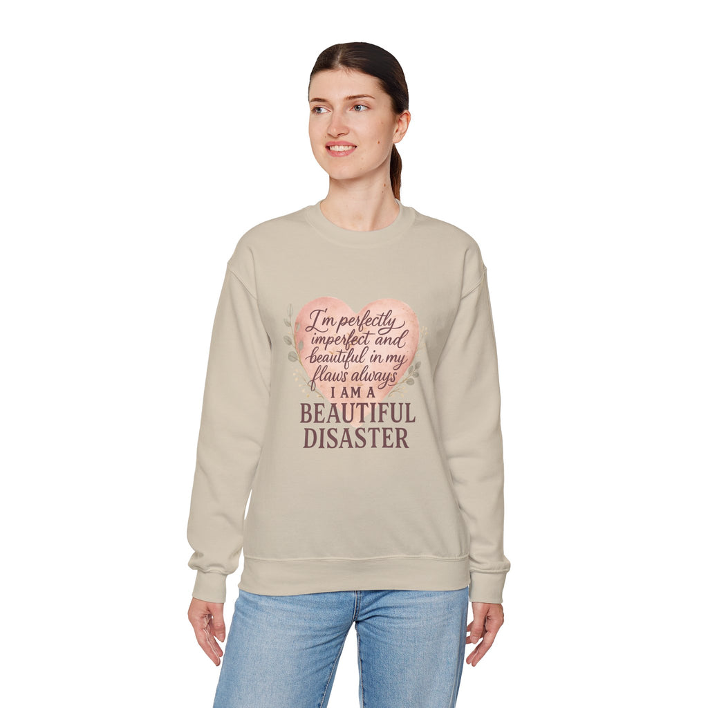 Perfectly Imperfect Heart Sweatshirt | Unisex Crewneck | Casual Cozy Gift for Friends | Fall Fashion | Heartbreak Recovery