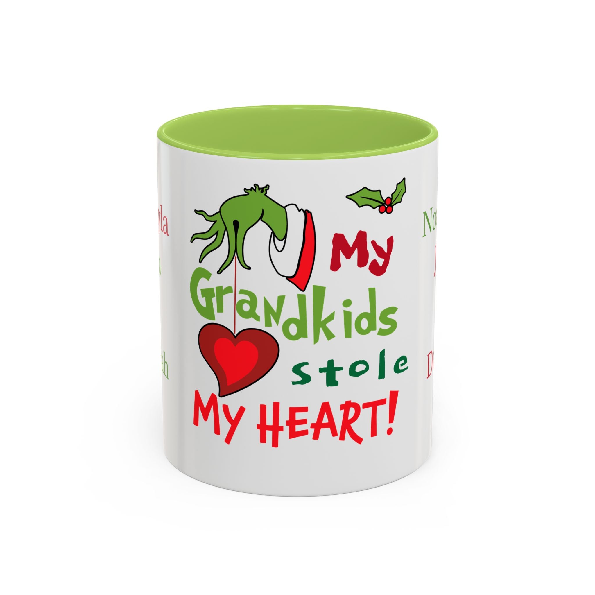 Grinch Personalized Holiday Accent Coffee Mug - Unique Gift for Friends, Family, Special Occasions, Customizable, Fun Décor, Heartwarming