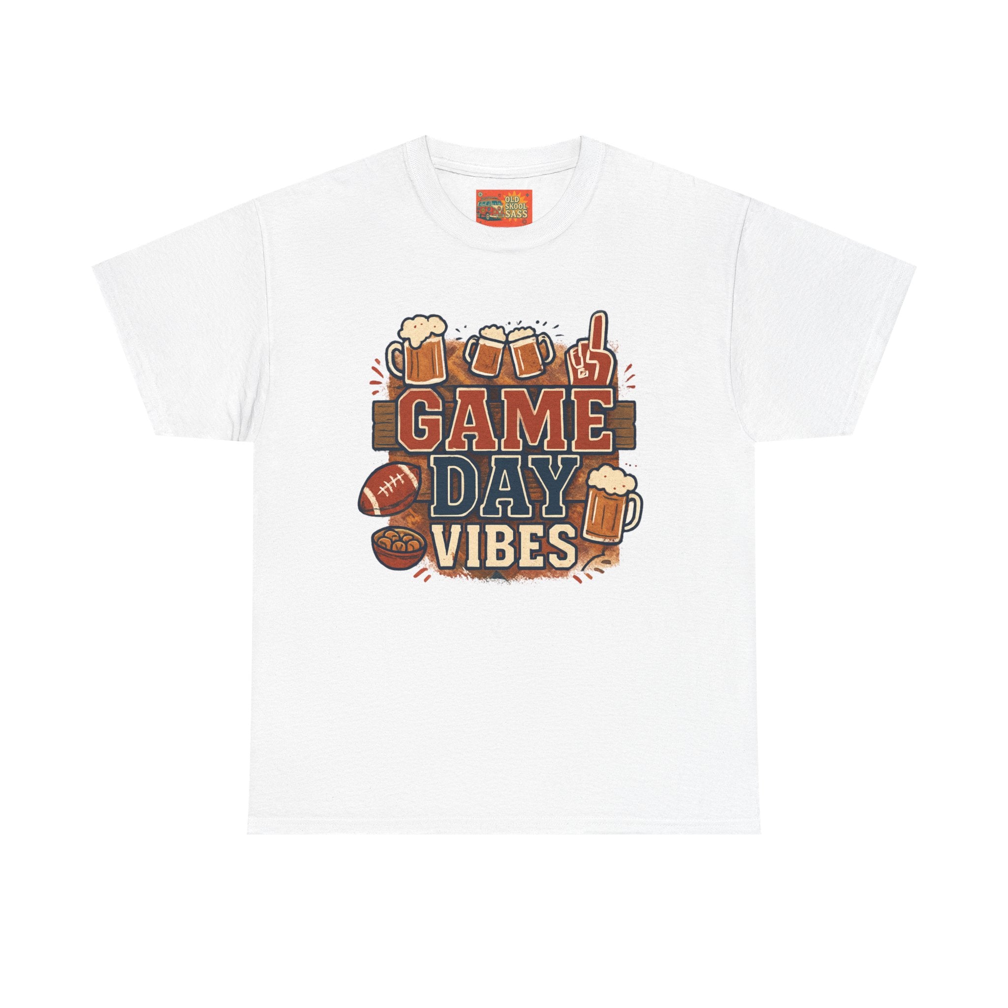 Game Day Vibes Unisex Cotton Tee, Sports T-Shirt, Casual Wear, Tailgating Gear, Game Watch Party Shirt, Gift for Sports Fans