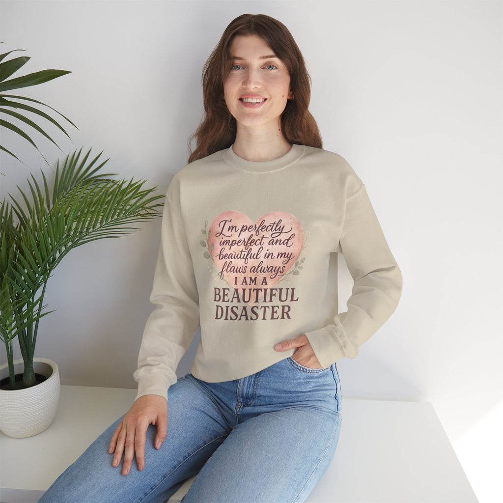 Perfectly Imperfect Heart Sweatshirt | Unisex Crewneck | Casual Cozy Gift for Friends | Fall Fashion | Heartbreak Recovery
