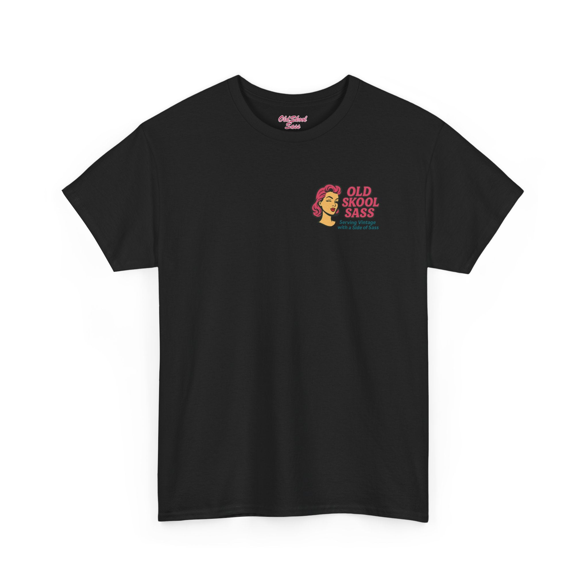 Old School Vibe Unisex Heavy Cotton Tee, Retro Graphic Tee, Casual Summer Shirt, Gift for Friends, Vintage Style Top