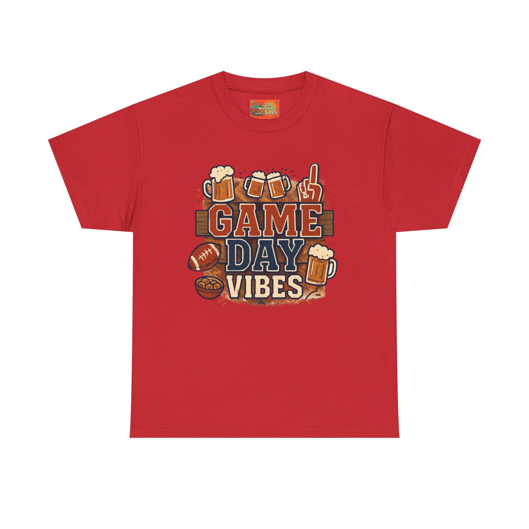Game Day Vibes Unisex Cotton Tee, Sports T-Shirt, Casual Wear, Tailgating Gear, Game Watch Party Shirt, Gift for Sports Fans