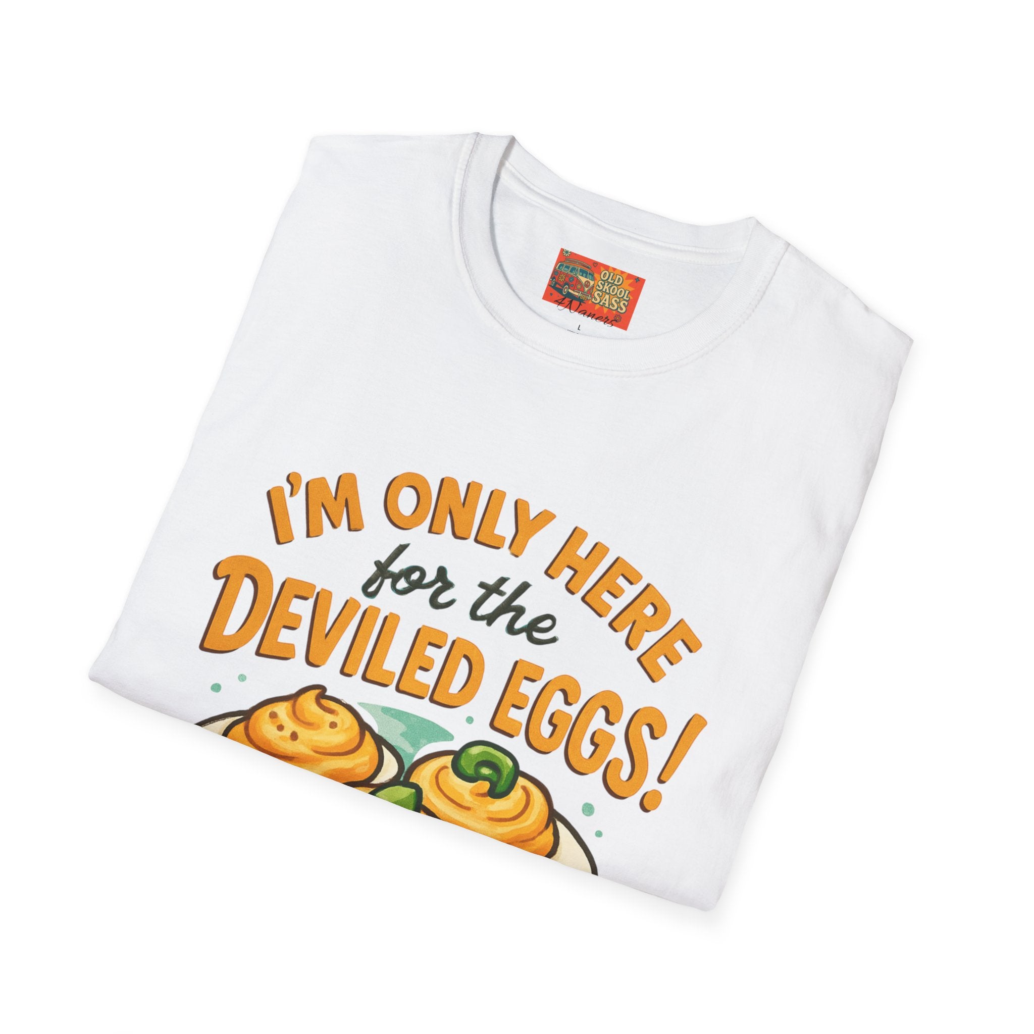 Funny Deviled Eggs T-Shirt, Casual Tee, Foodie Gift, Kitchen Shirt, Thanksgiving Apparel, Party Clothing