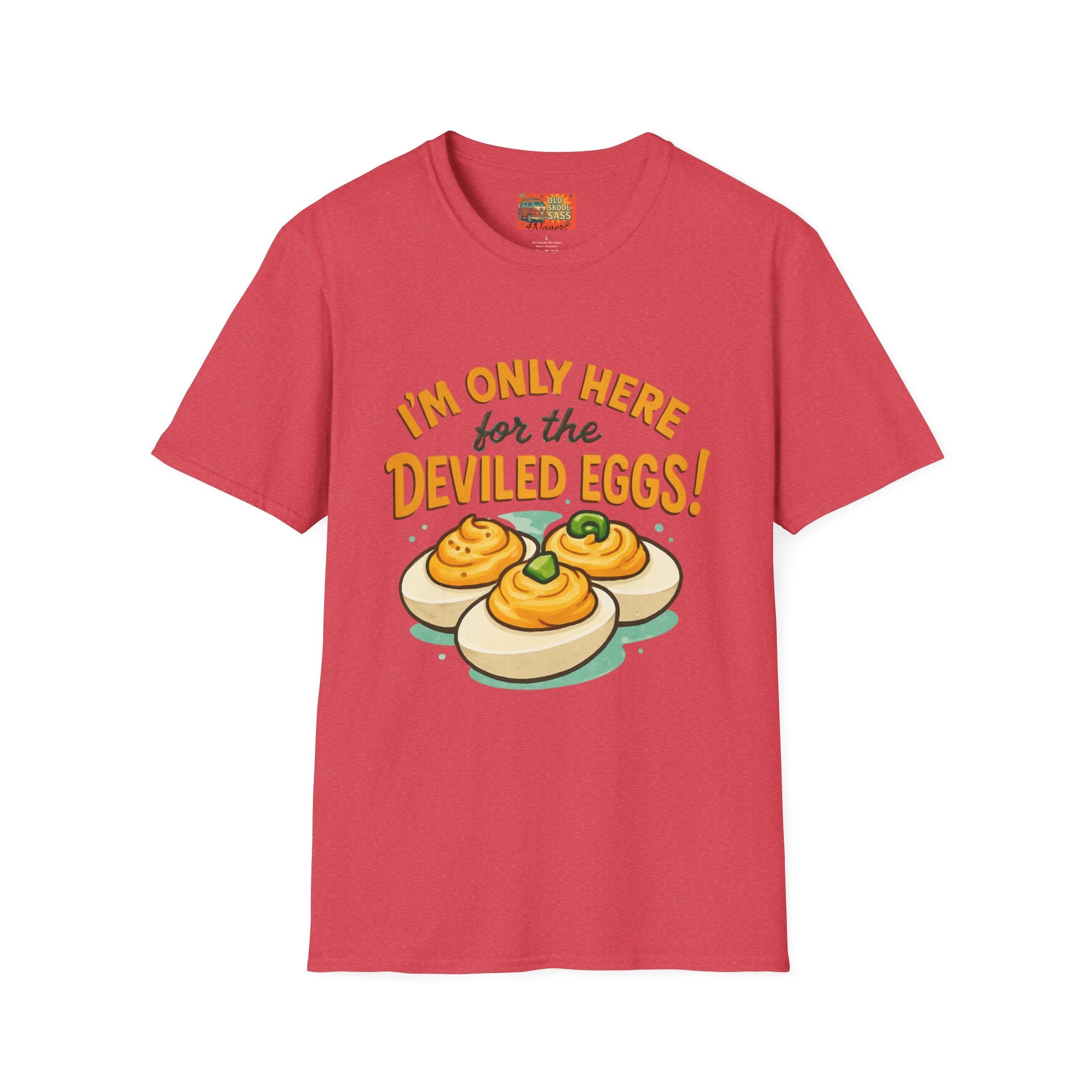 Funny Deviled Eggs T-Shirt, Casual Tee, Foodie Gift, Kitchen Shirt, Thanksgiving Apparel, Party Clothing
