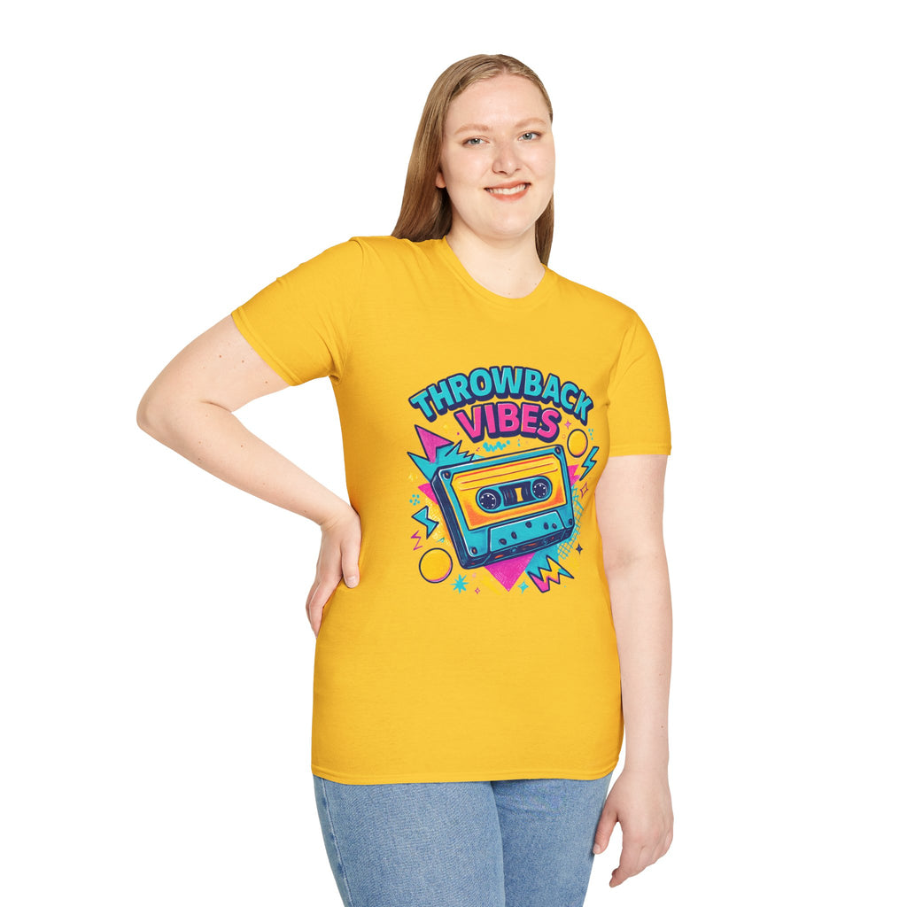 Retro Graphic T-Shirt, Throwback Vibes Tee, 80s 90s Nostalgia Shirt, Casual Wear, Trendy Gift for Music Lovers