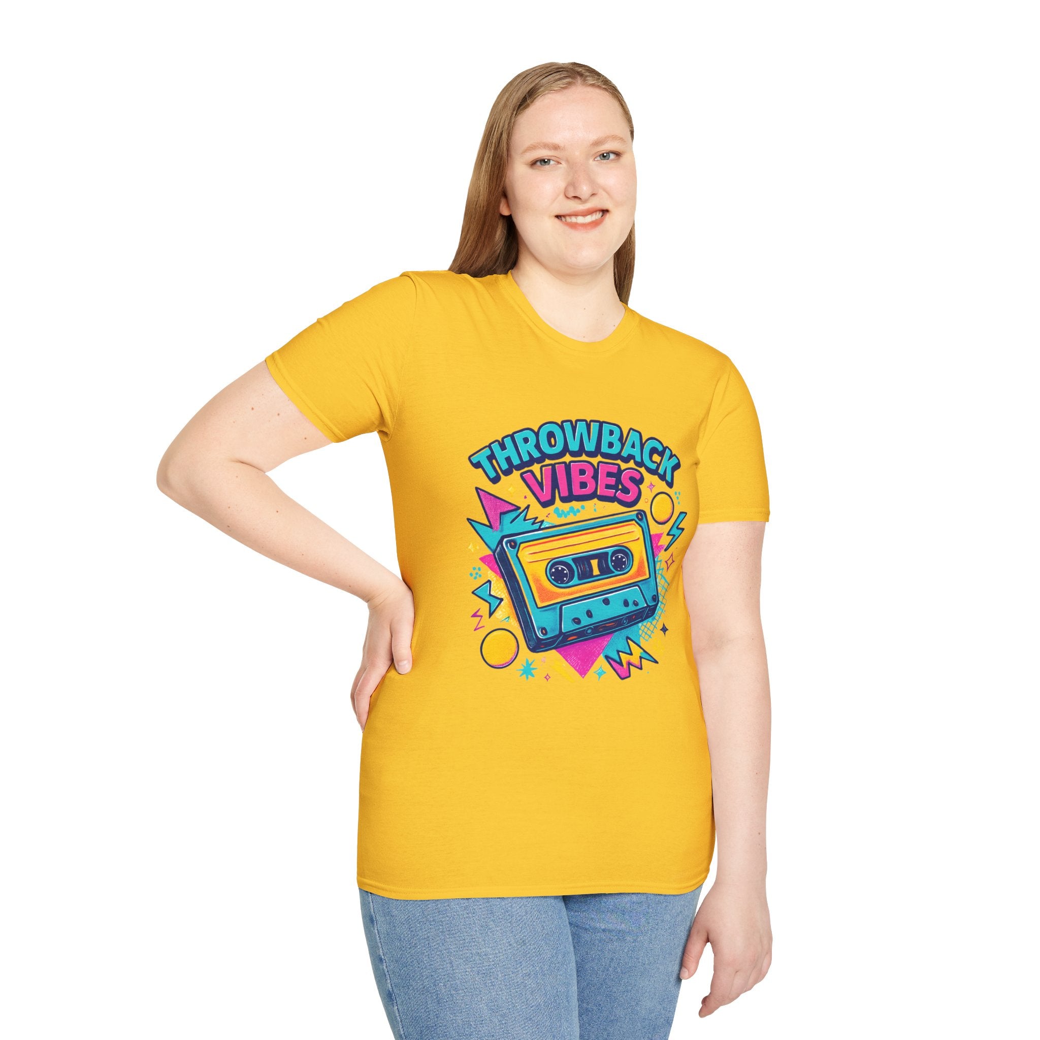 Retro Graphic T-Shirt, Throwback Vibes Tee, 80s 90s Nostalgia Shirt, Casual Wear, Trendy Gift for Music Lovers