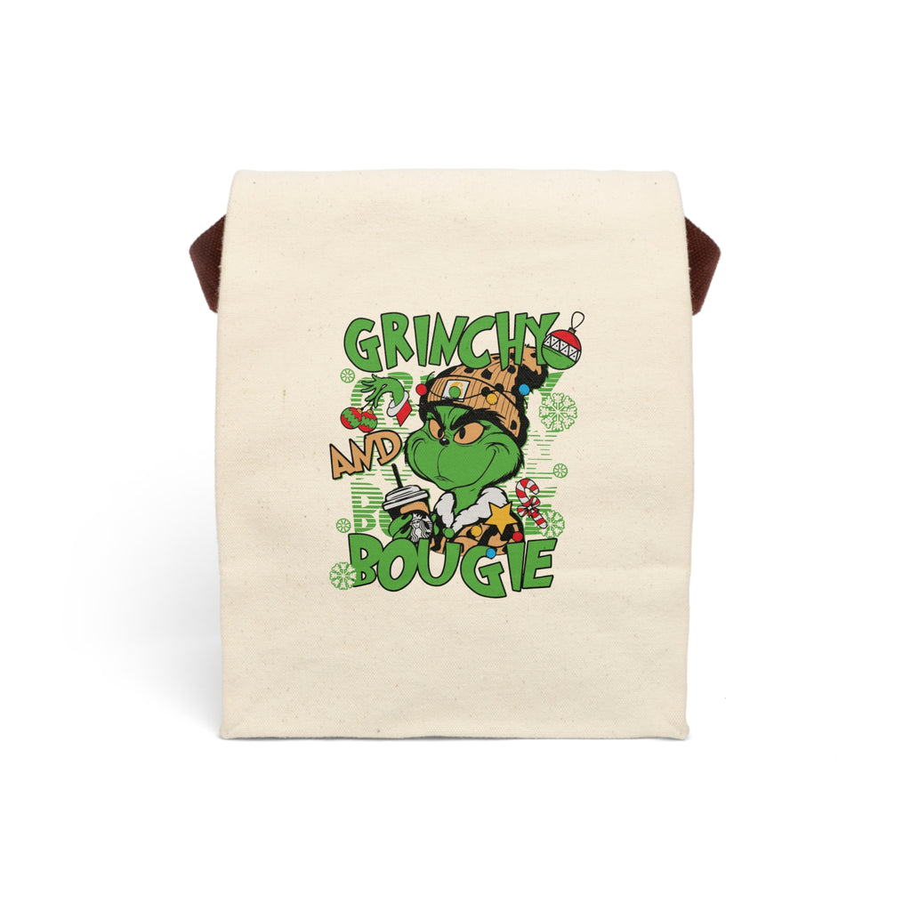 Whimsical Lunch Bag, Eco-Friendly Snack Tote, Grinchy Gifts for Kids, Holiday Picnic Essential, Fun School Meal Carrier